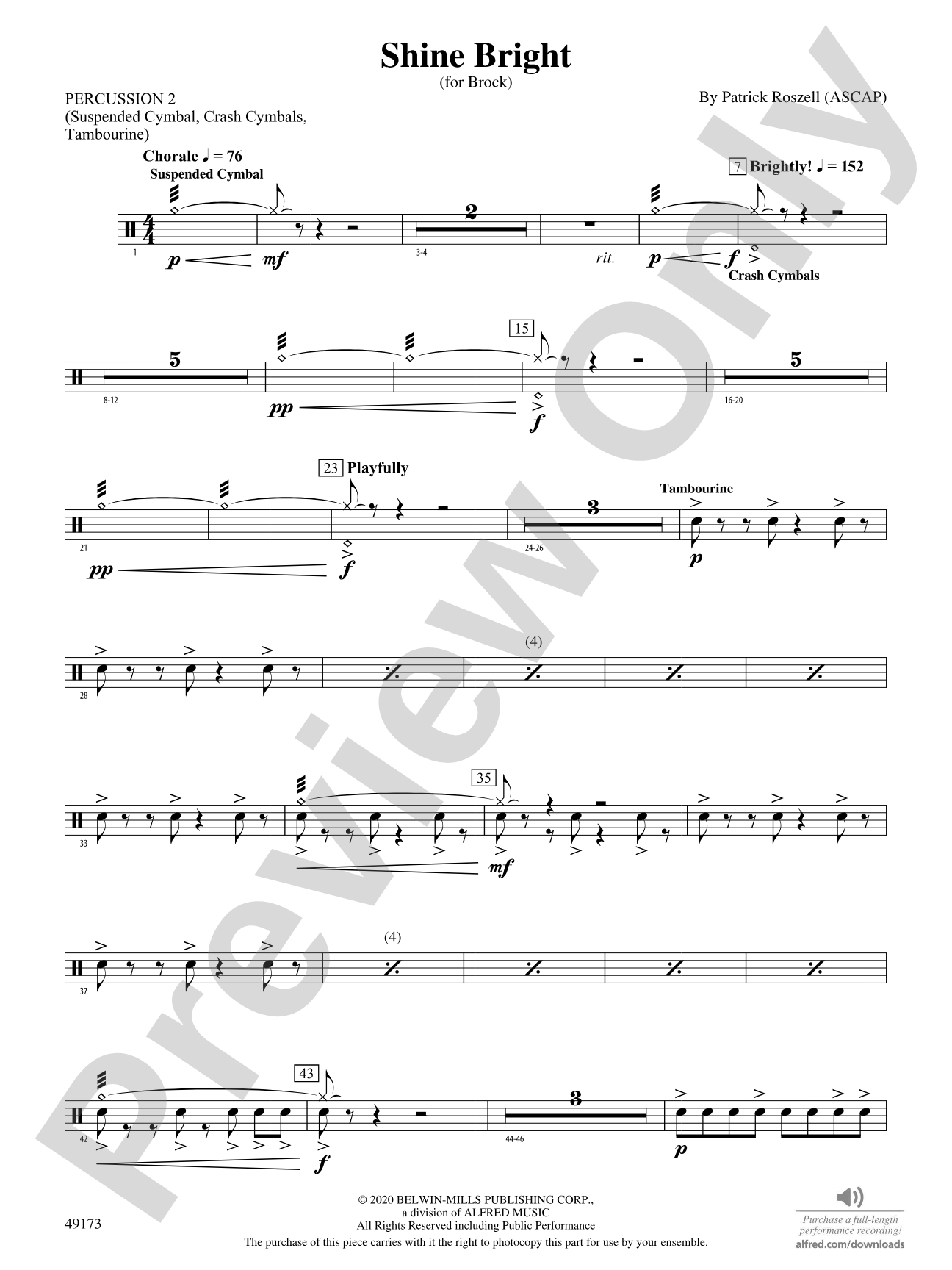 Shine Bright: 2nd Percussion