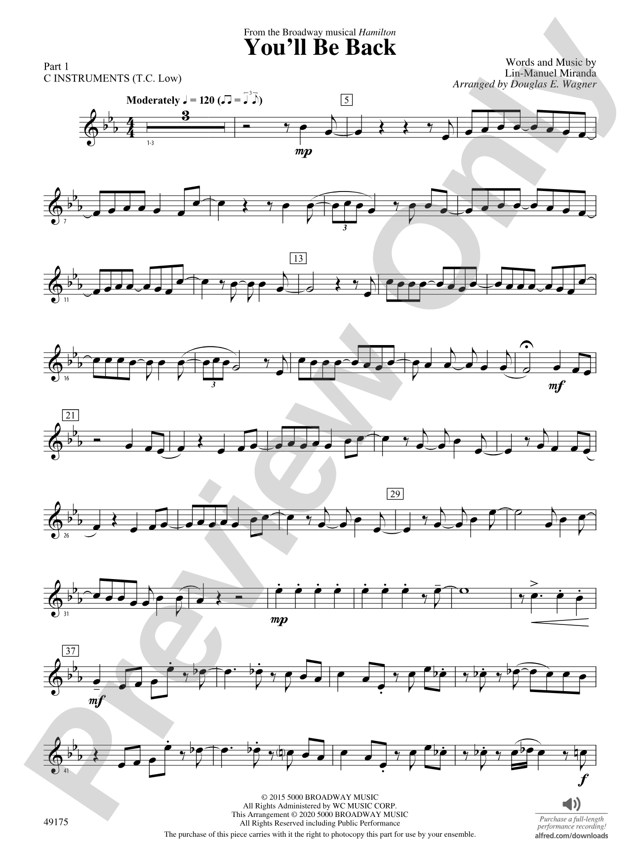 You'll Be Back: Part 1 - C Instruments (T.C. Low)
