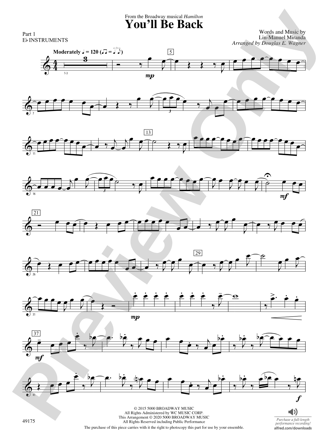 You'll Be Back: Part 1 - E-flat Instruments