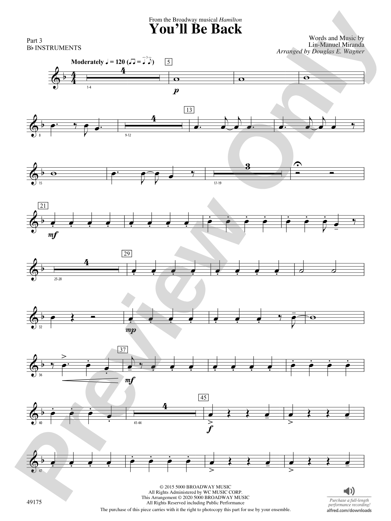 You'll Be Back: Part 3 - B-flat Instruments