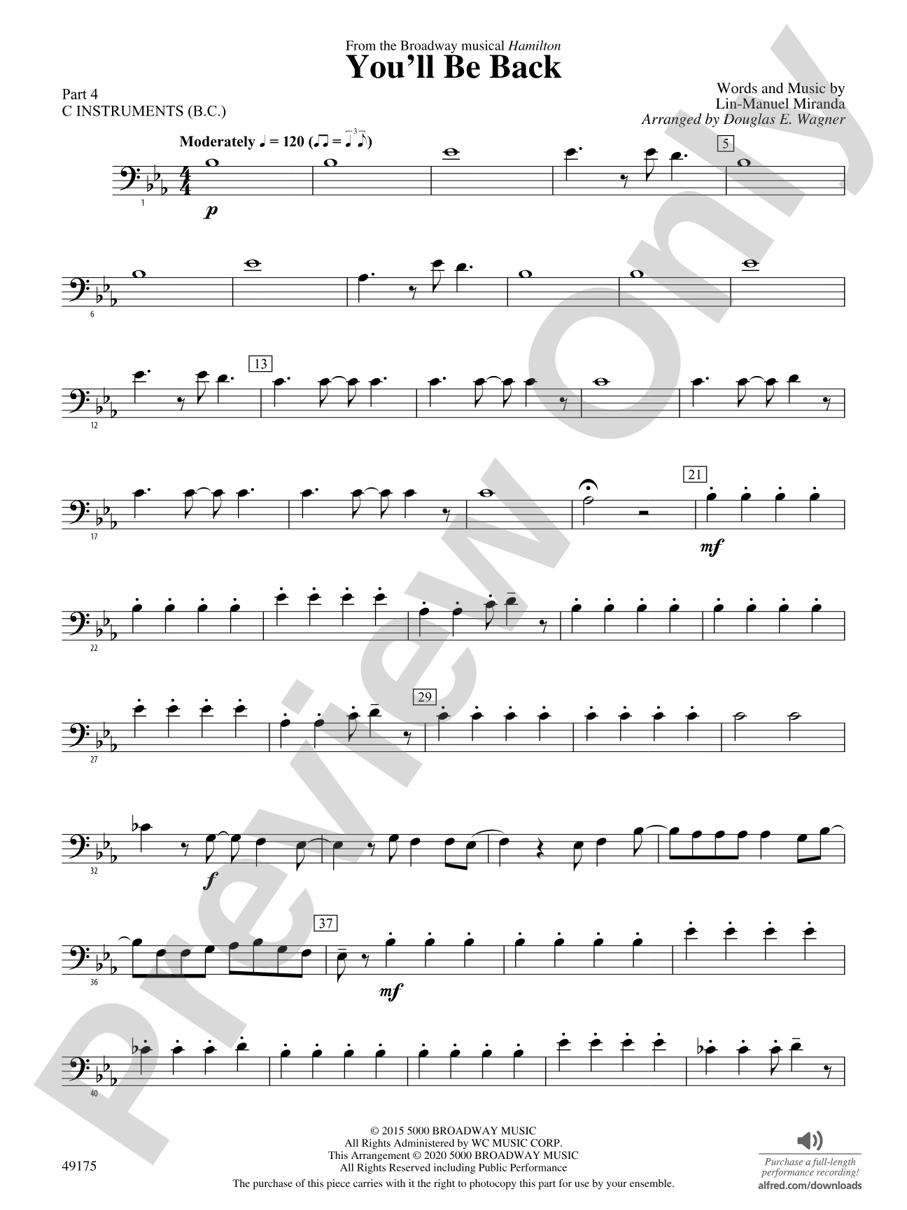 You'll Be Back: Part 4 - C Instruments (B.C.)