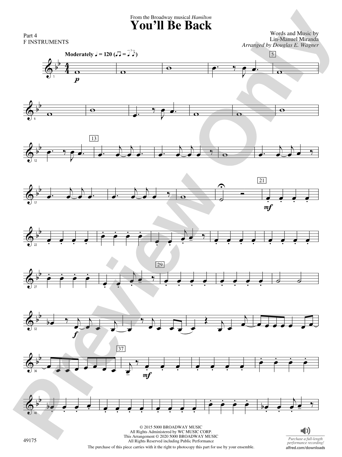 You'll Be Back: Part 4 - F Instruments