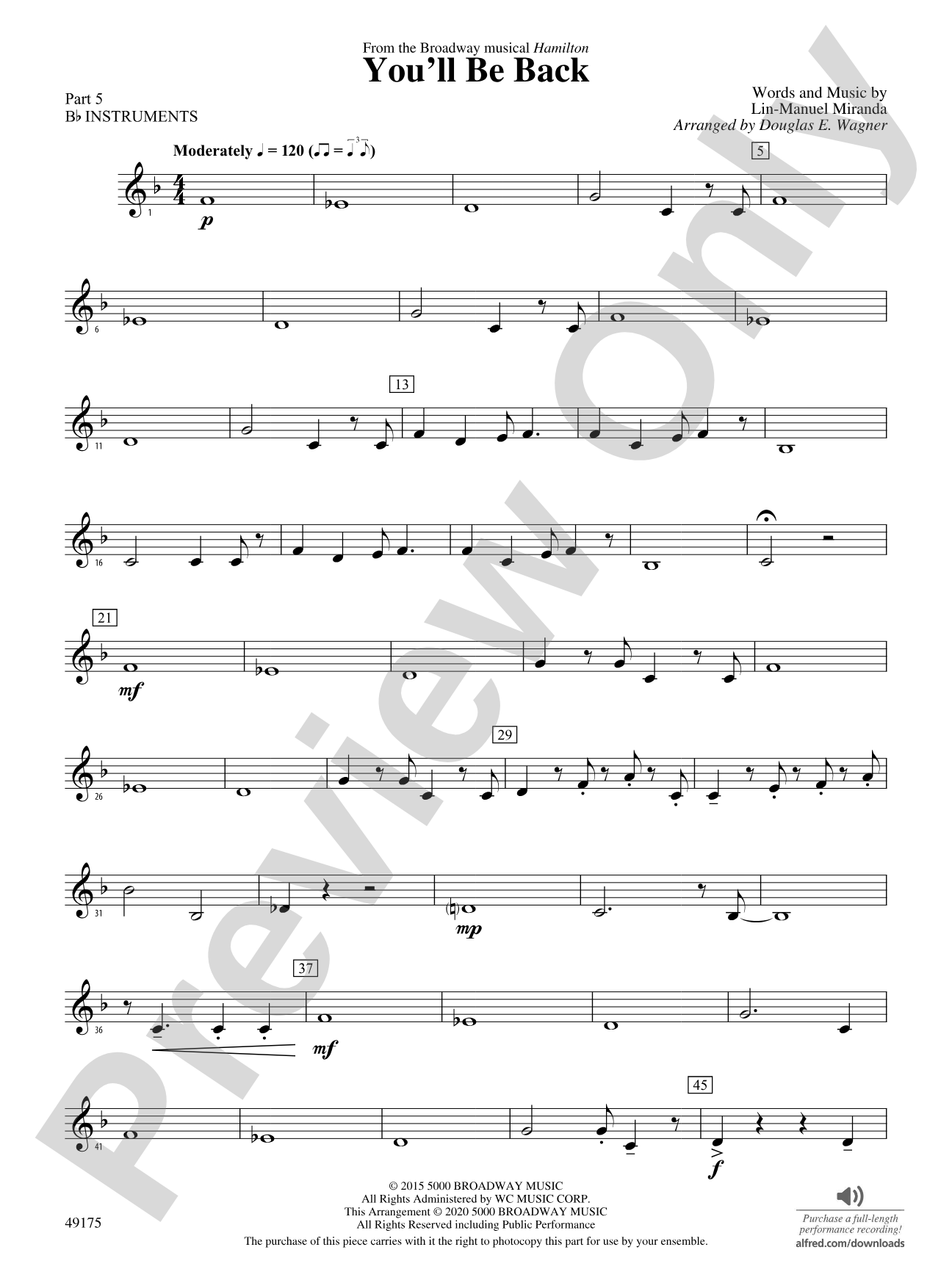 You'll Be Back: Part 5 - B-flat Instruments