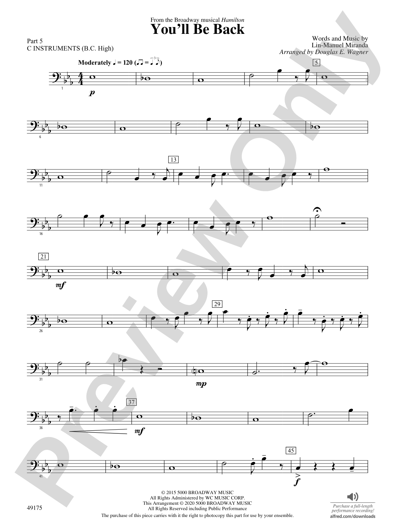 You'll Be Back: Part 5 - C Instruments (B.C. High)