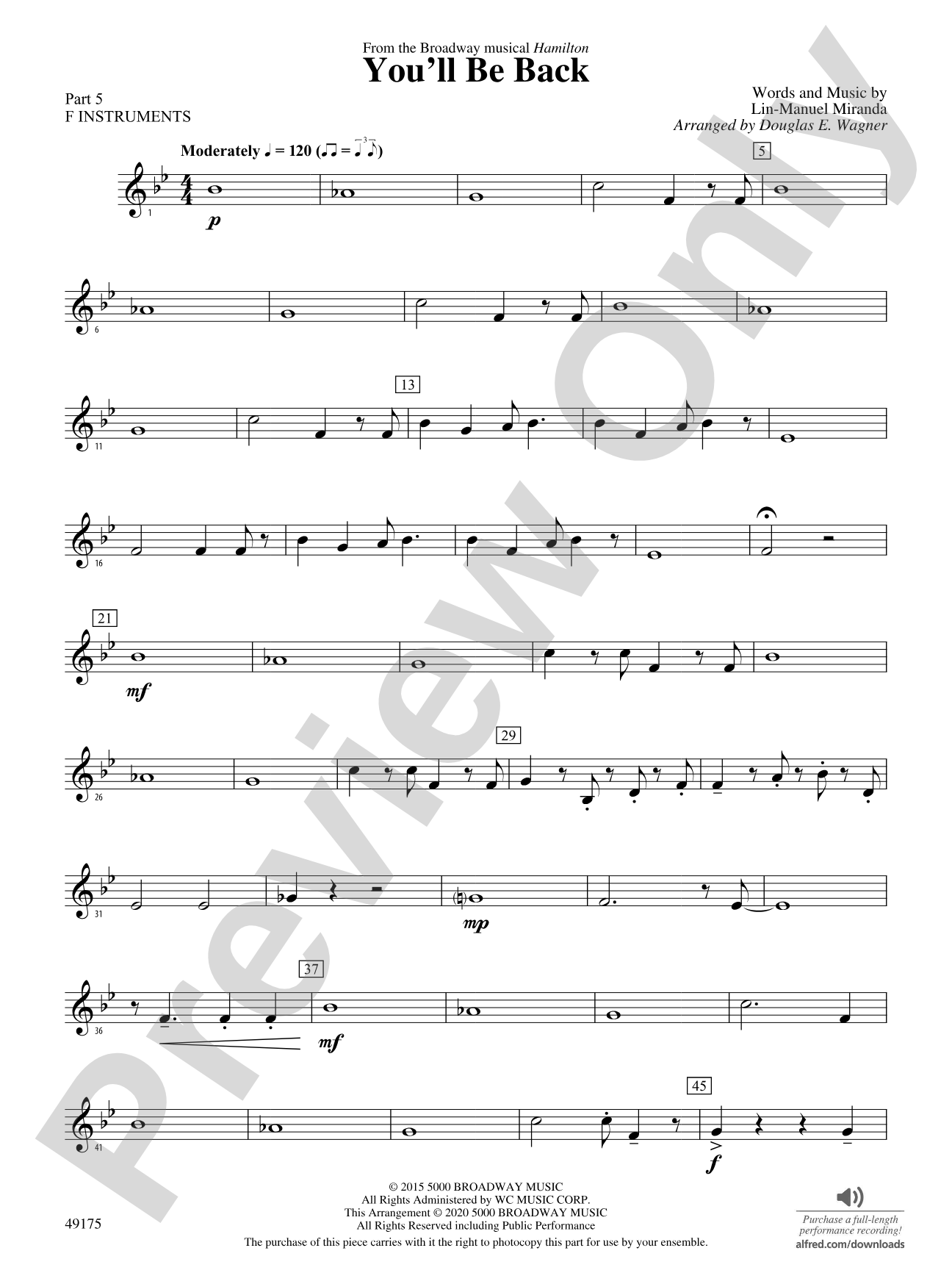 You'll Be Back: Part 5 - F Instruments