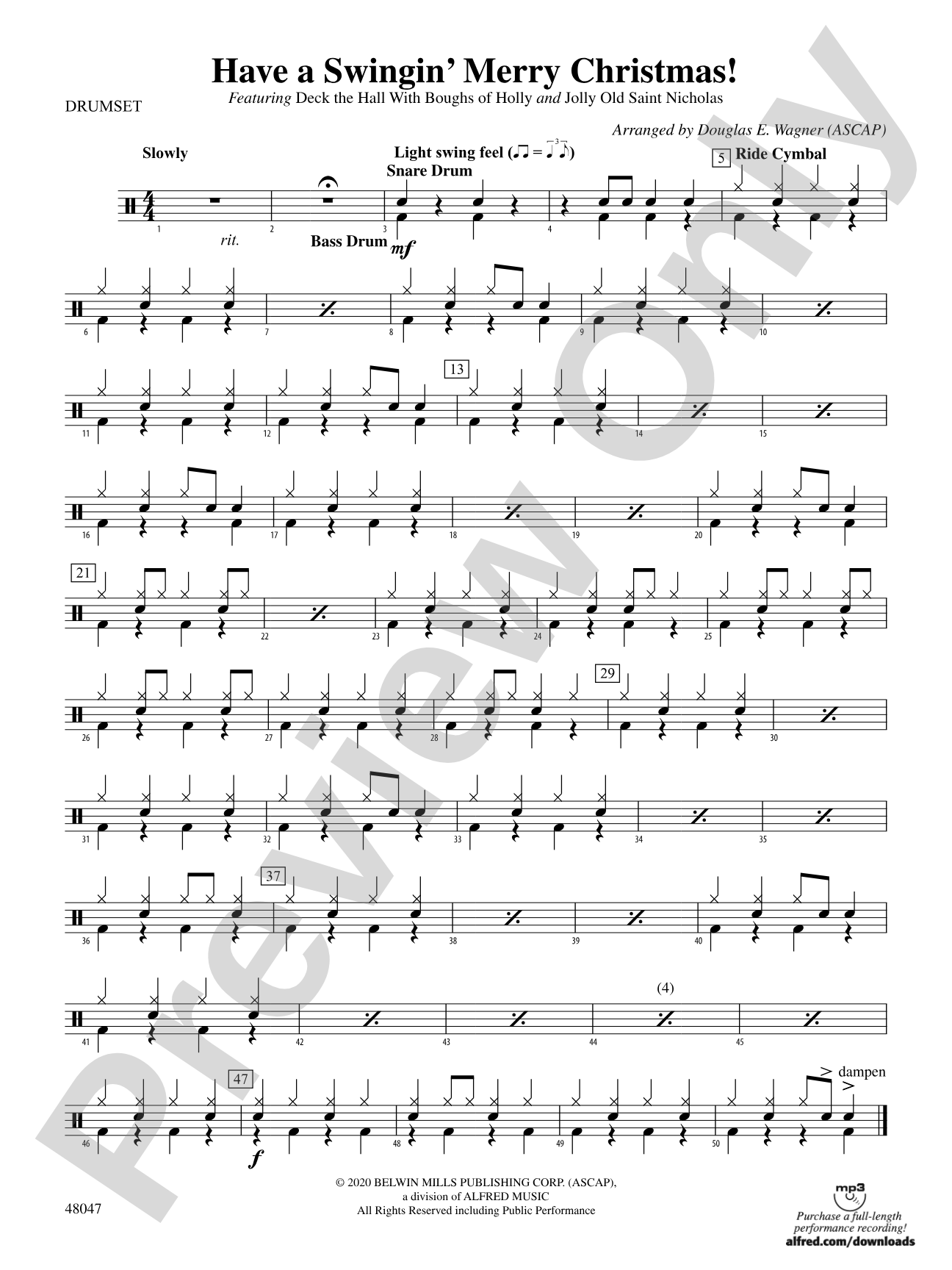 Have a Swingin' Merry Christmas: Drums