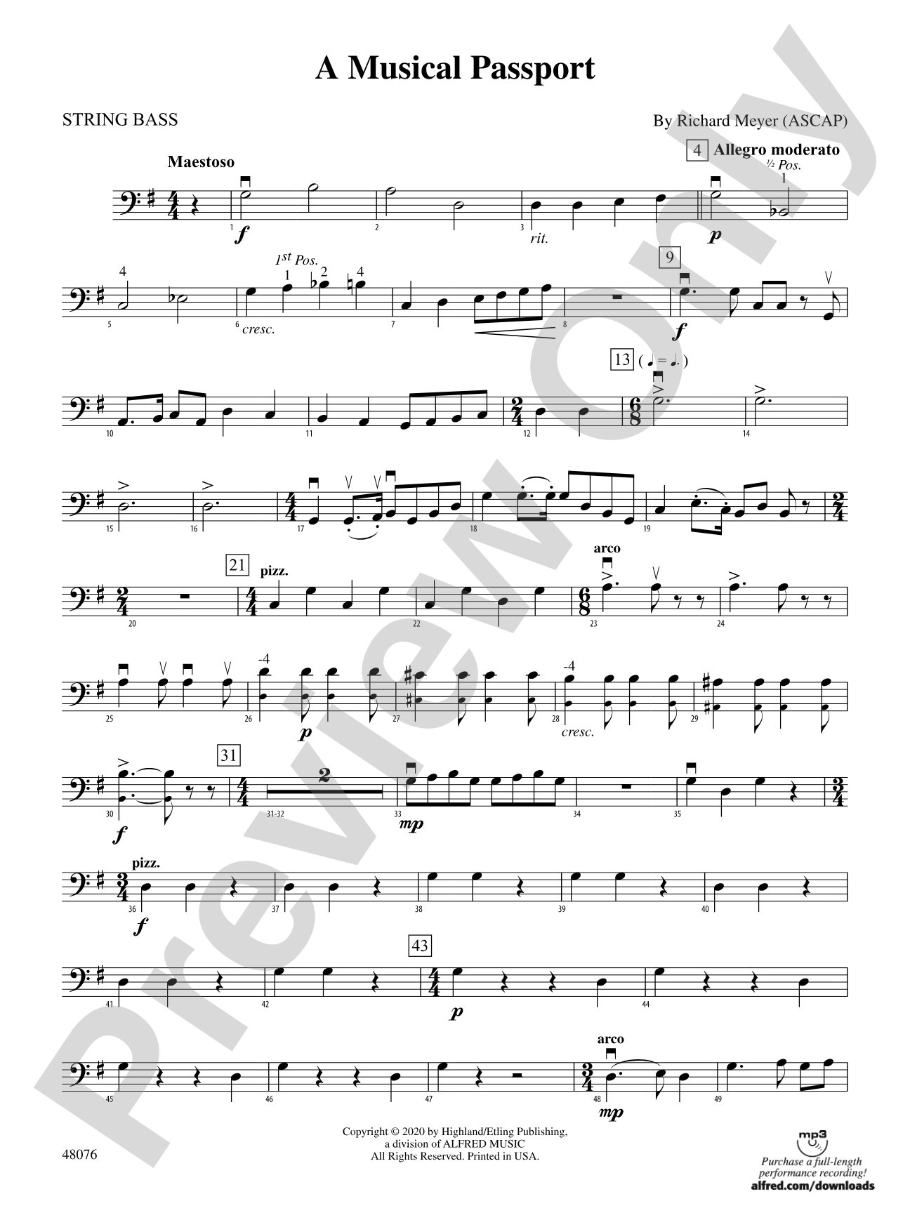 A Musical Passport: String Bass