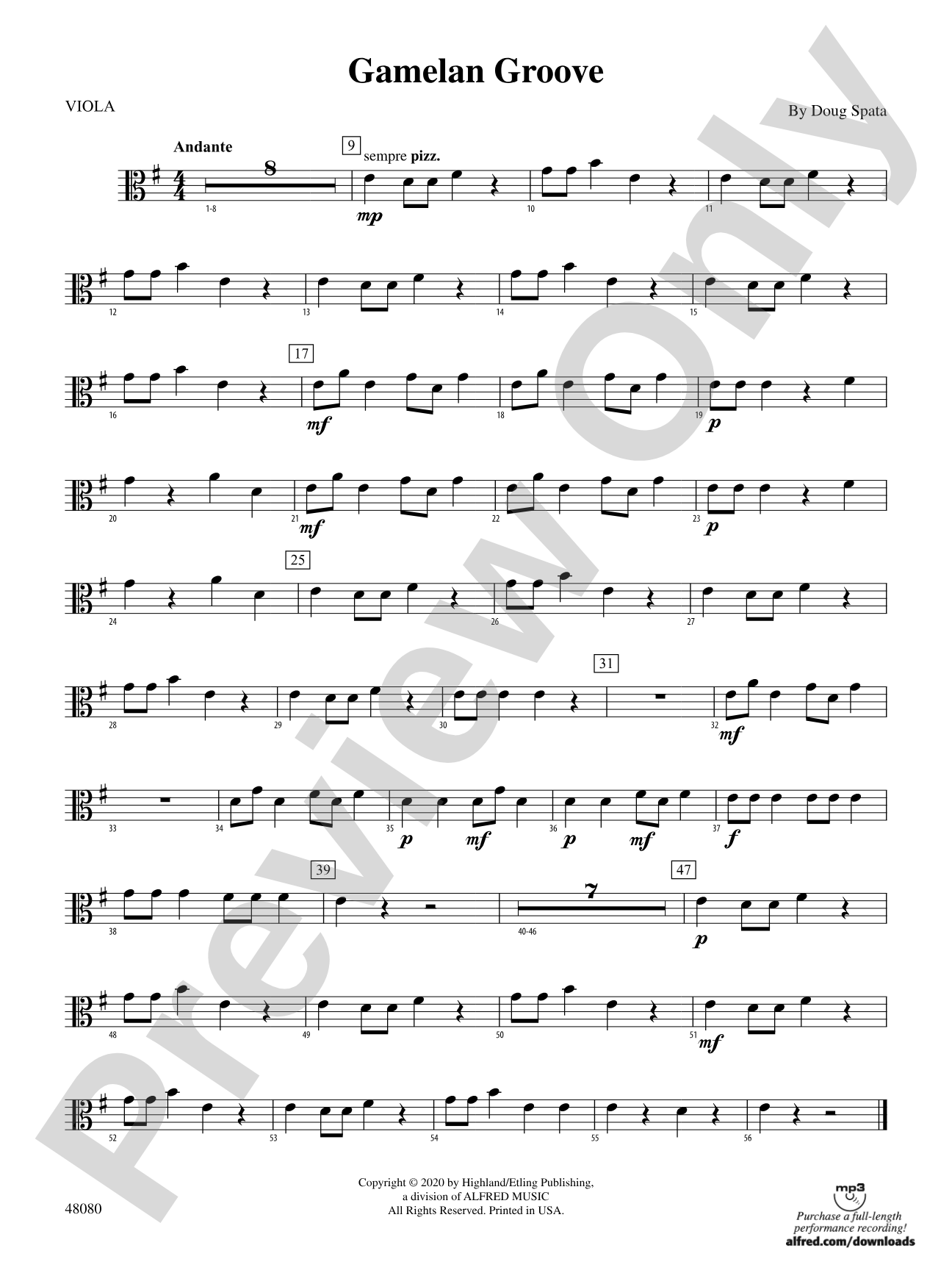 Gamelan Groove: Viola
