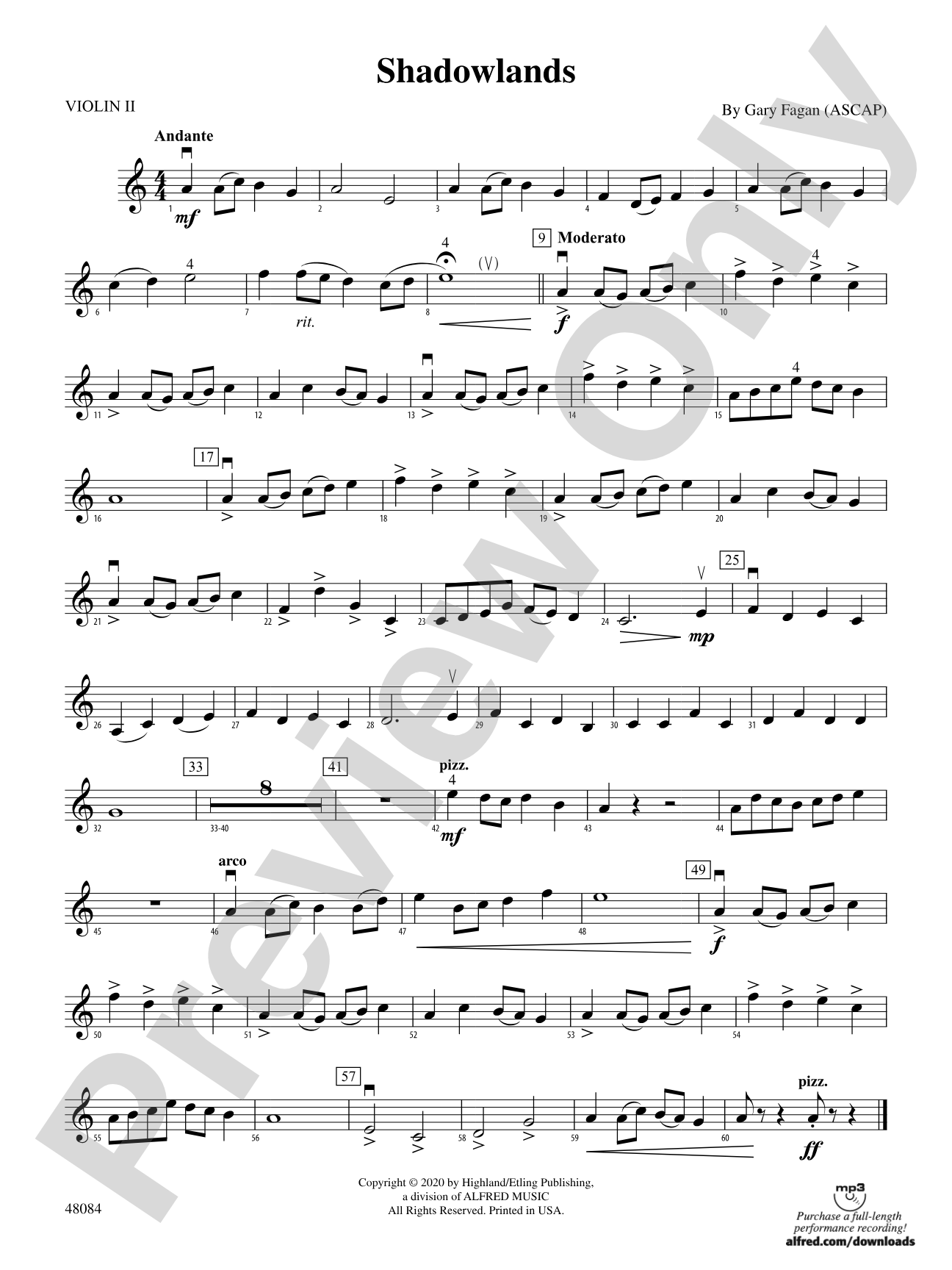 Shadowlands: 2nd Violin