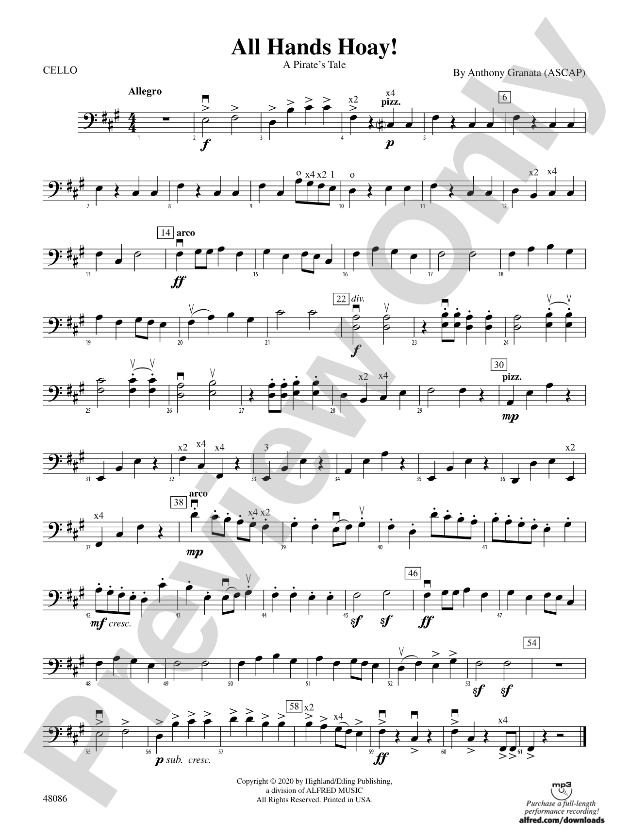 All Hands Hoay!: Cello