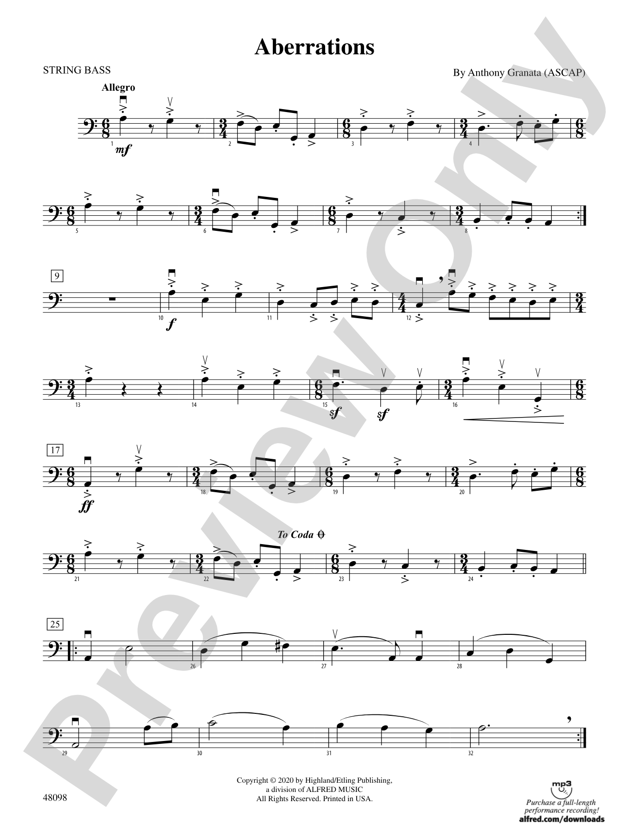 Aberrations: String Bass