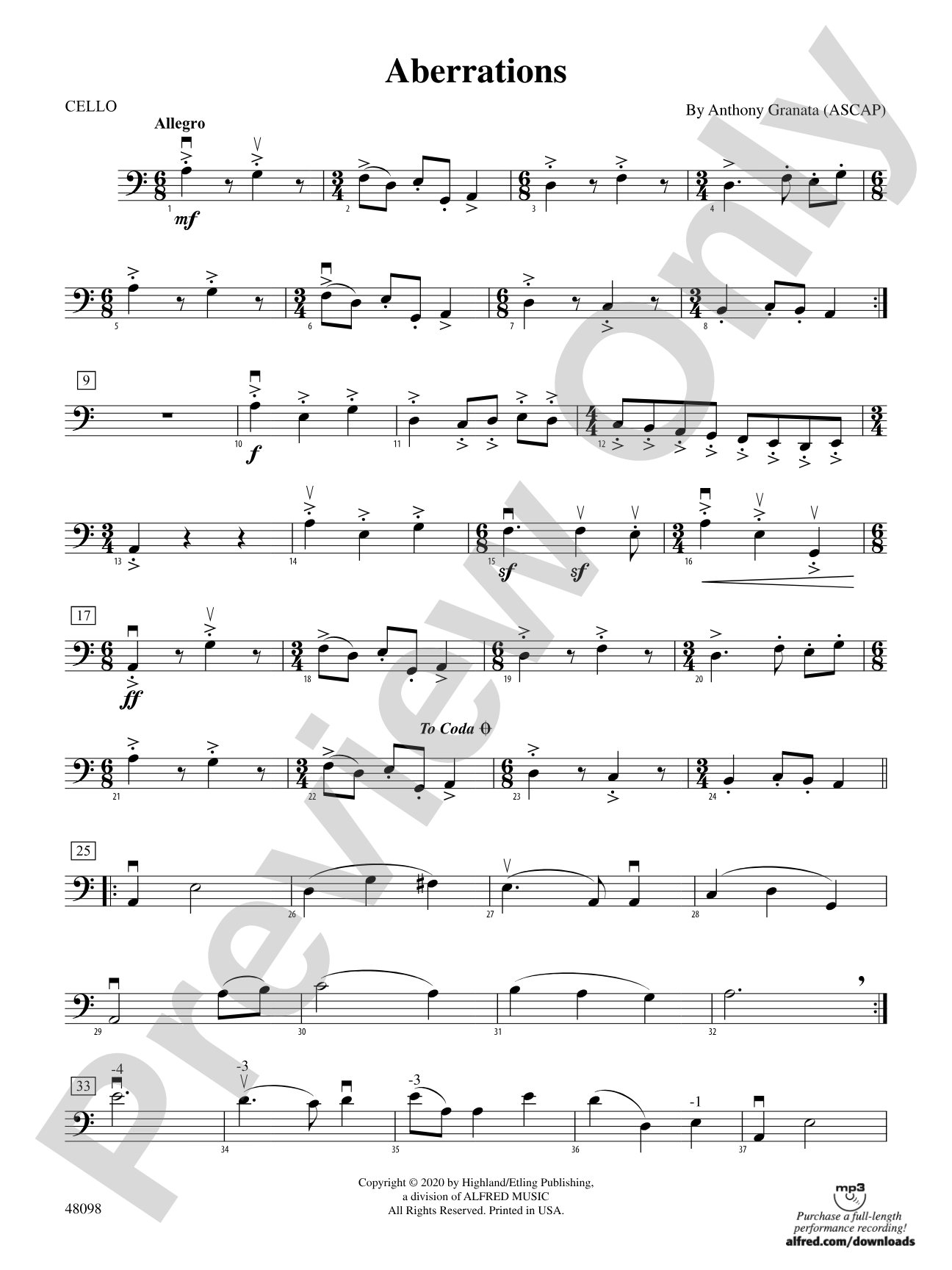 Aberrations: Cello