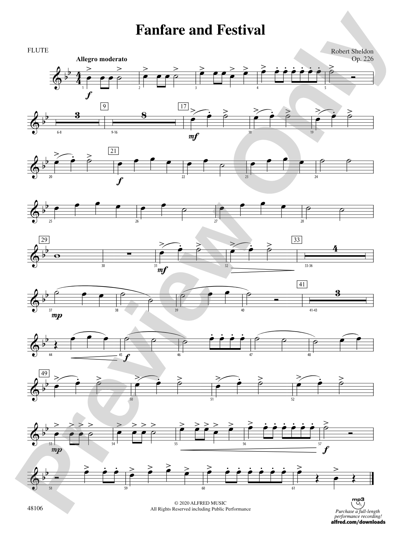 Fanfare and Festival: Flute
