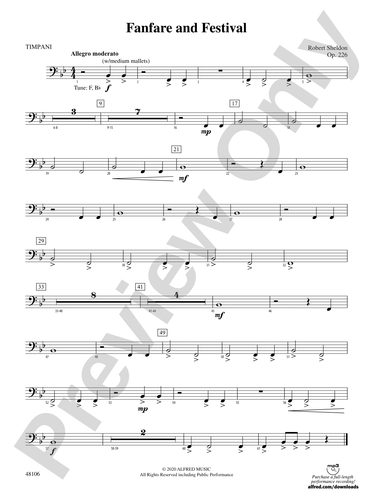 Fanfare and Festival: Timpani