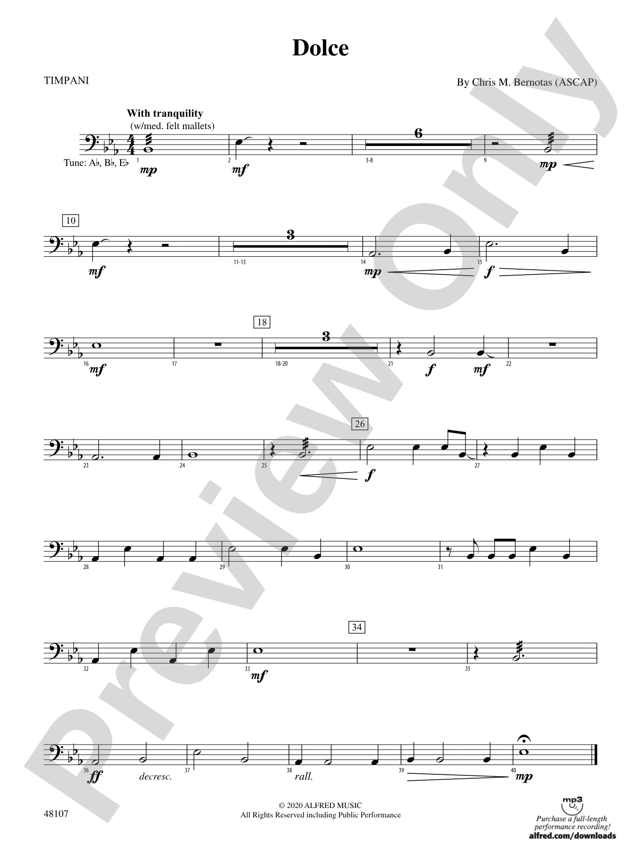 Dolce: Timpani