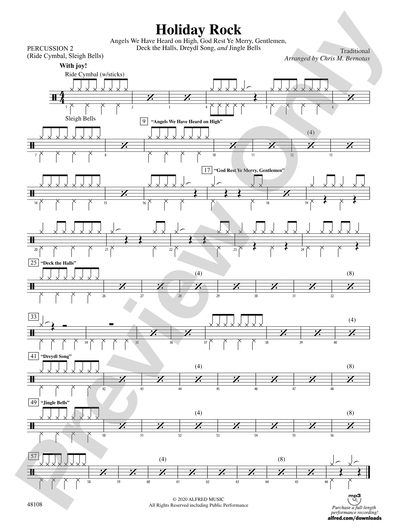 Holiday Rock: 2nd Percussion