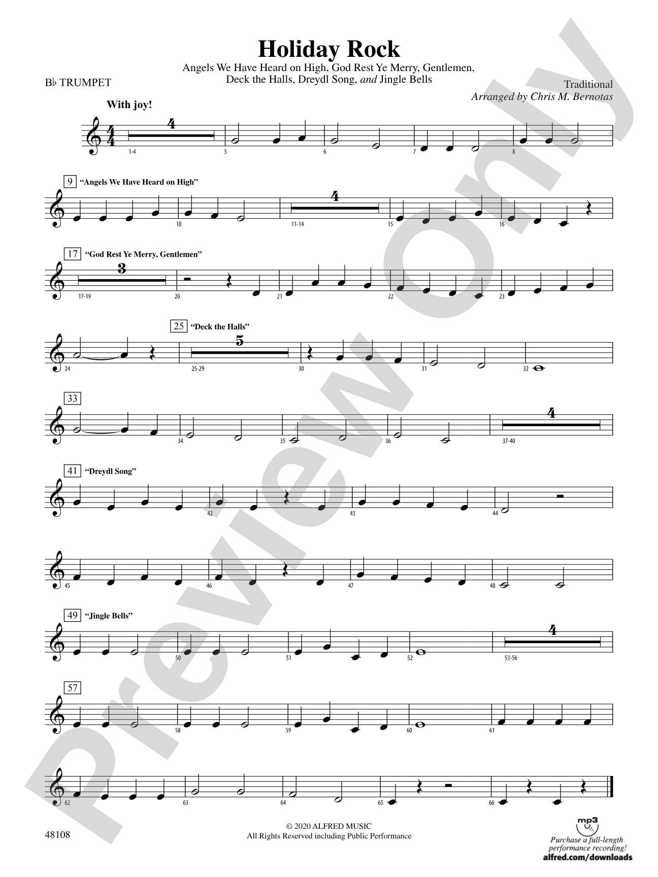 Holiday Rock: 1st B-flat Trumpet