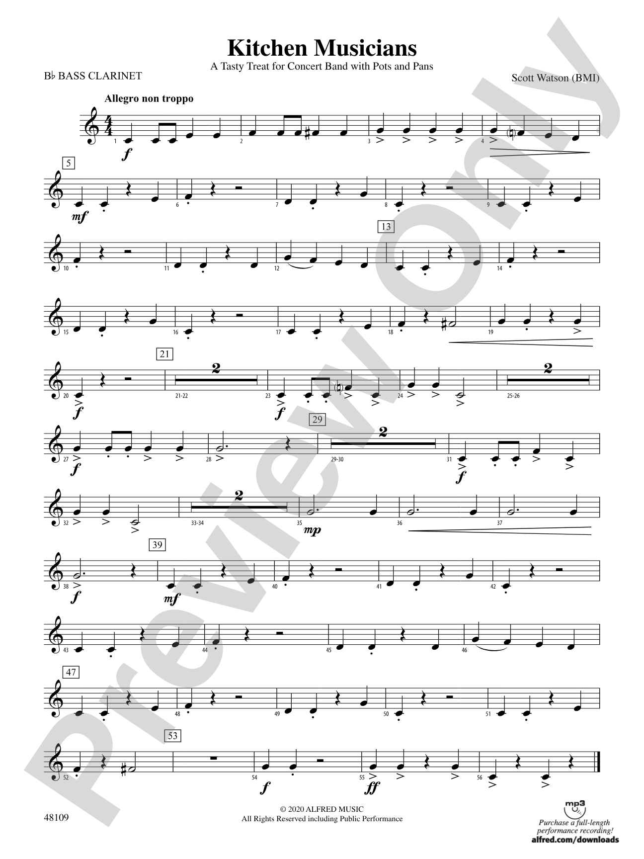 Kitchen Musicians: B-flat Bass Clarinet