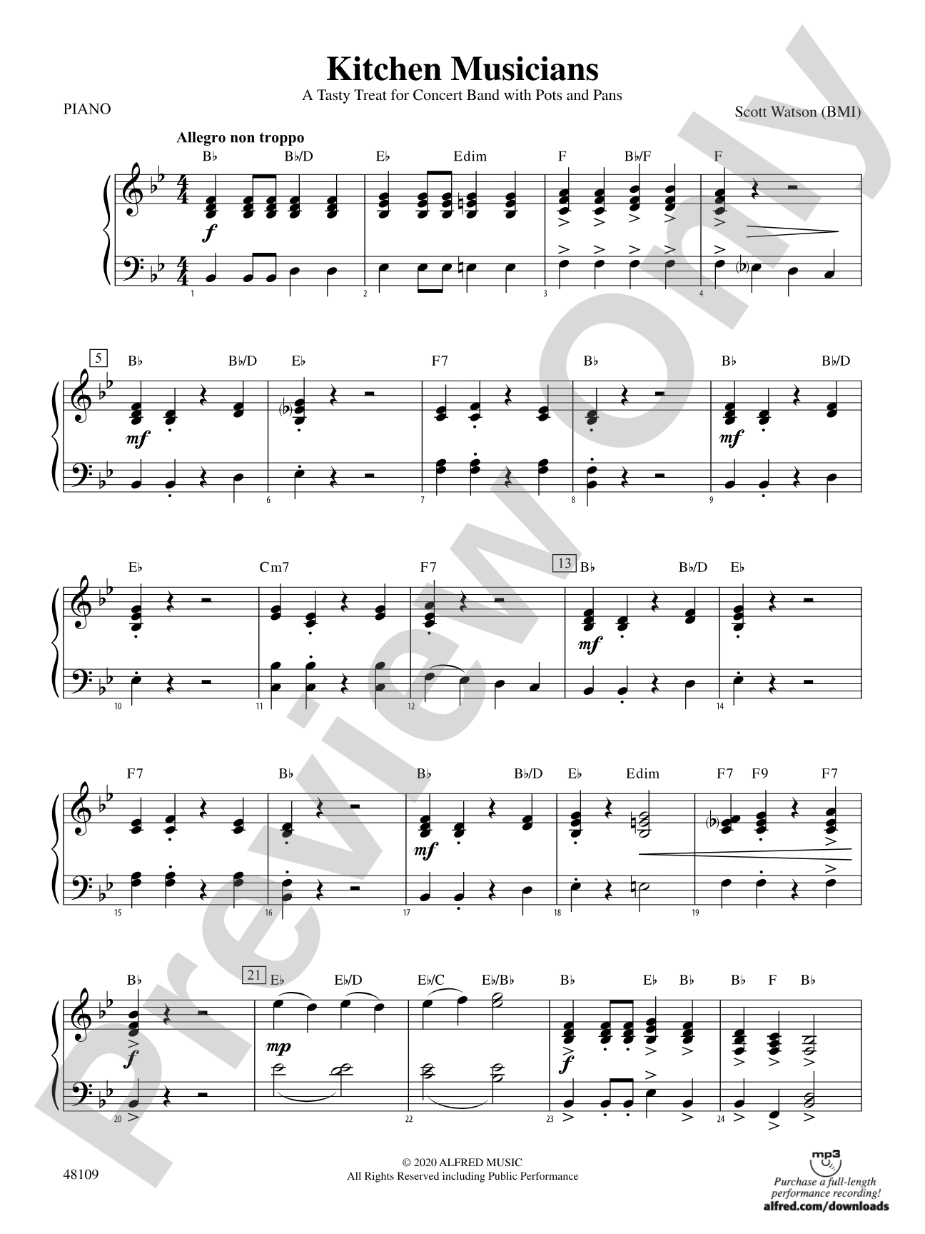 Kitchen Musicians: Piano Accompaniment