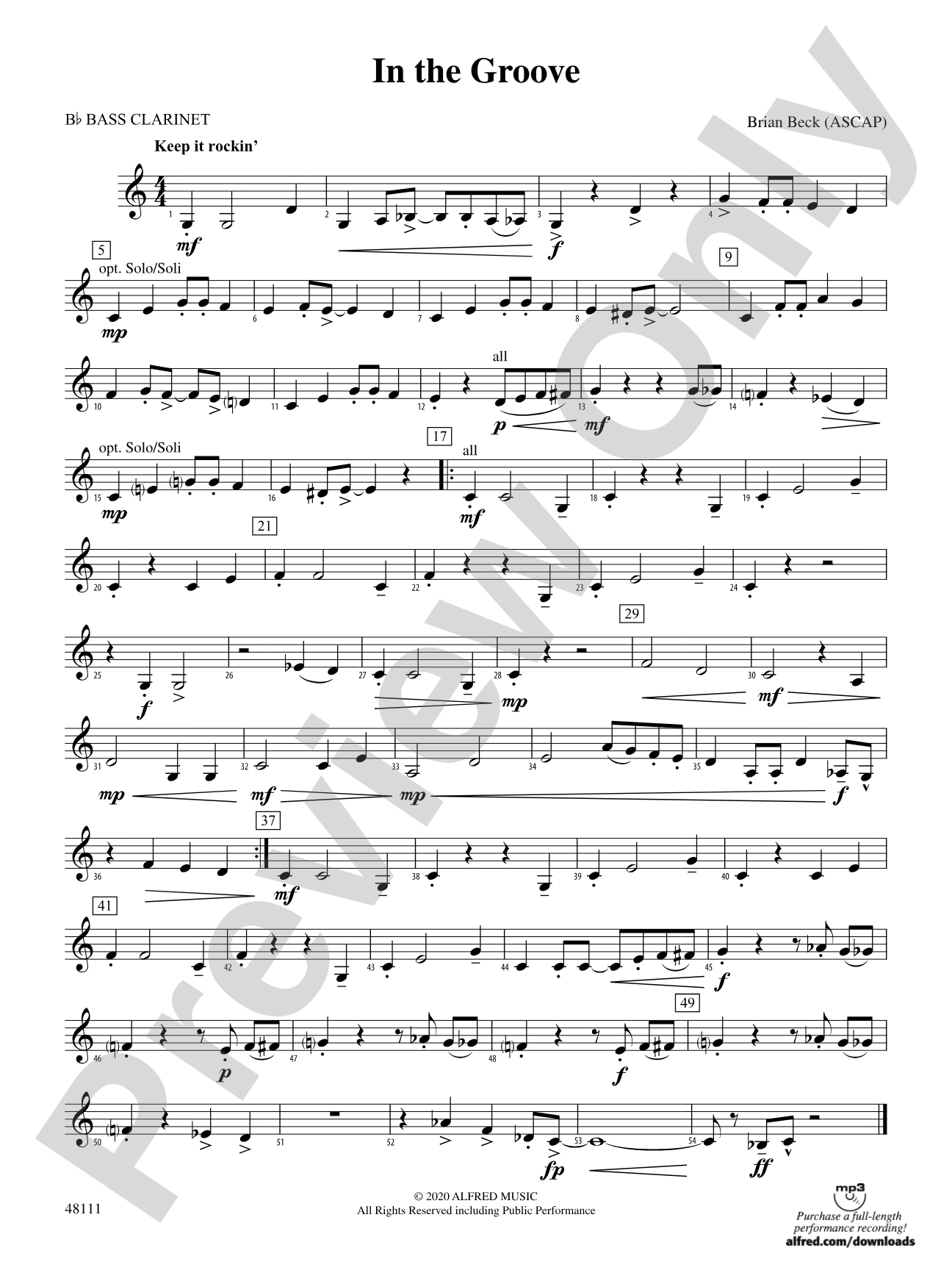 In the Groove: B-flat Bass Clarinet