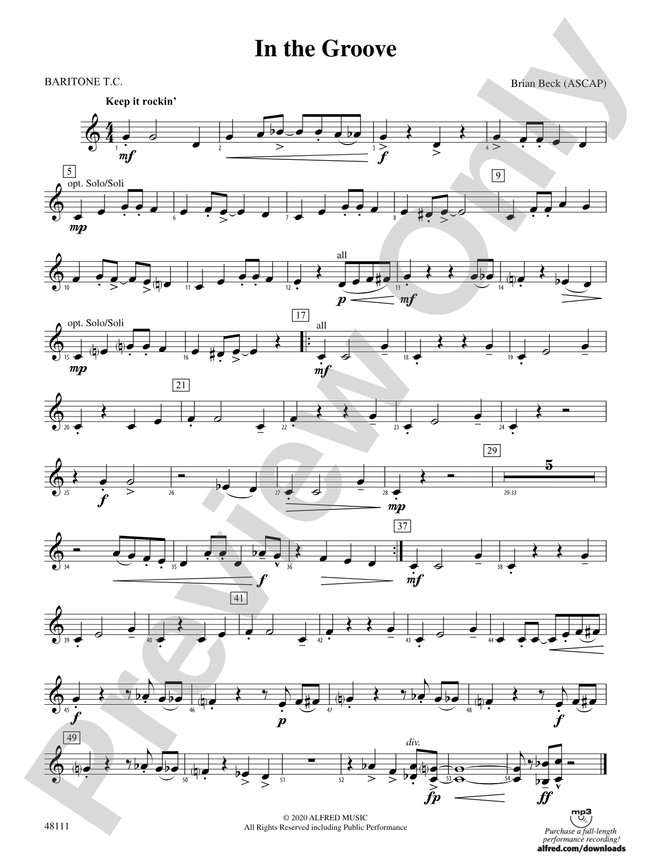 In the Groove: Baritone T.C.