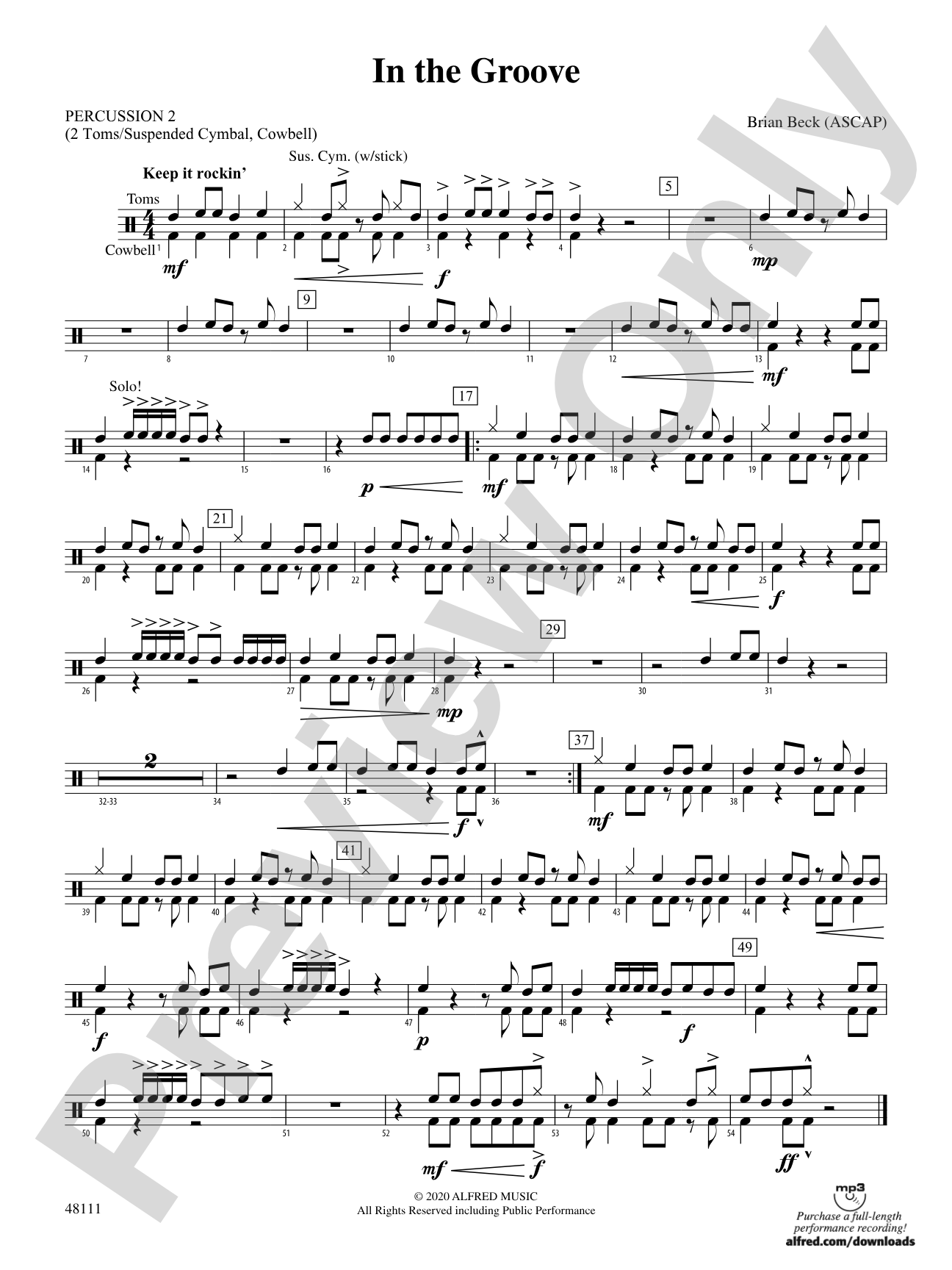 In the Groove: 2nd Percussion
