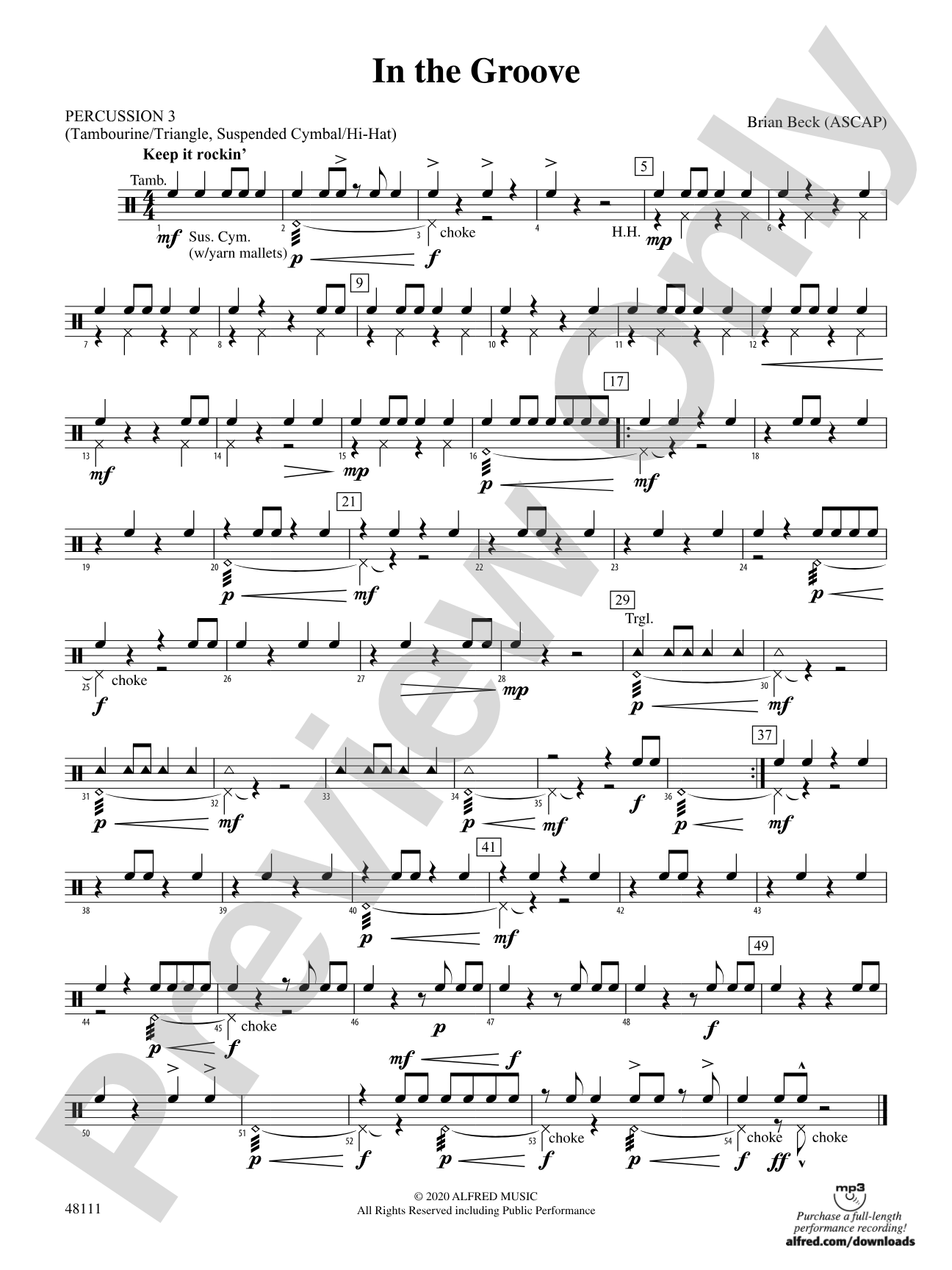 In the Groove: 3rd Percussion