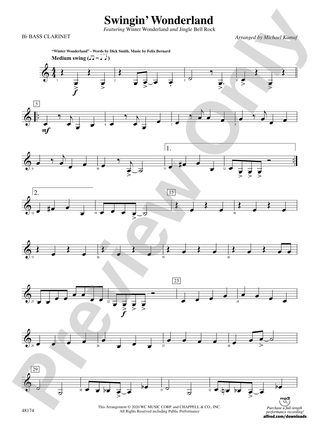 Swingin' Wonderland: B-flat Bass Clarinet