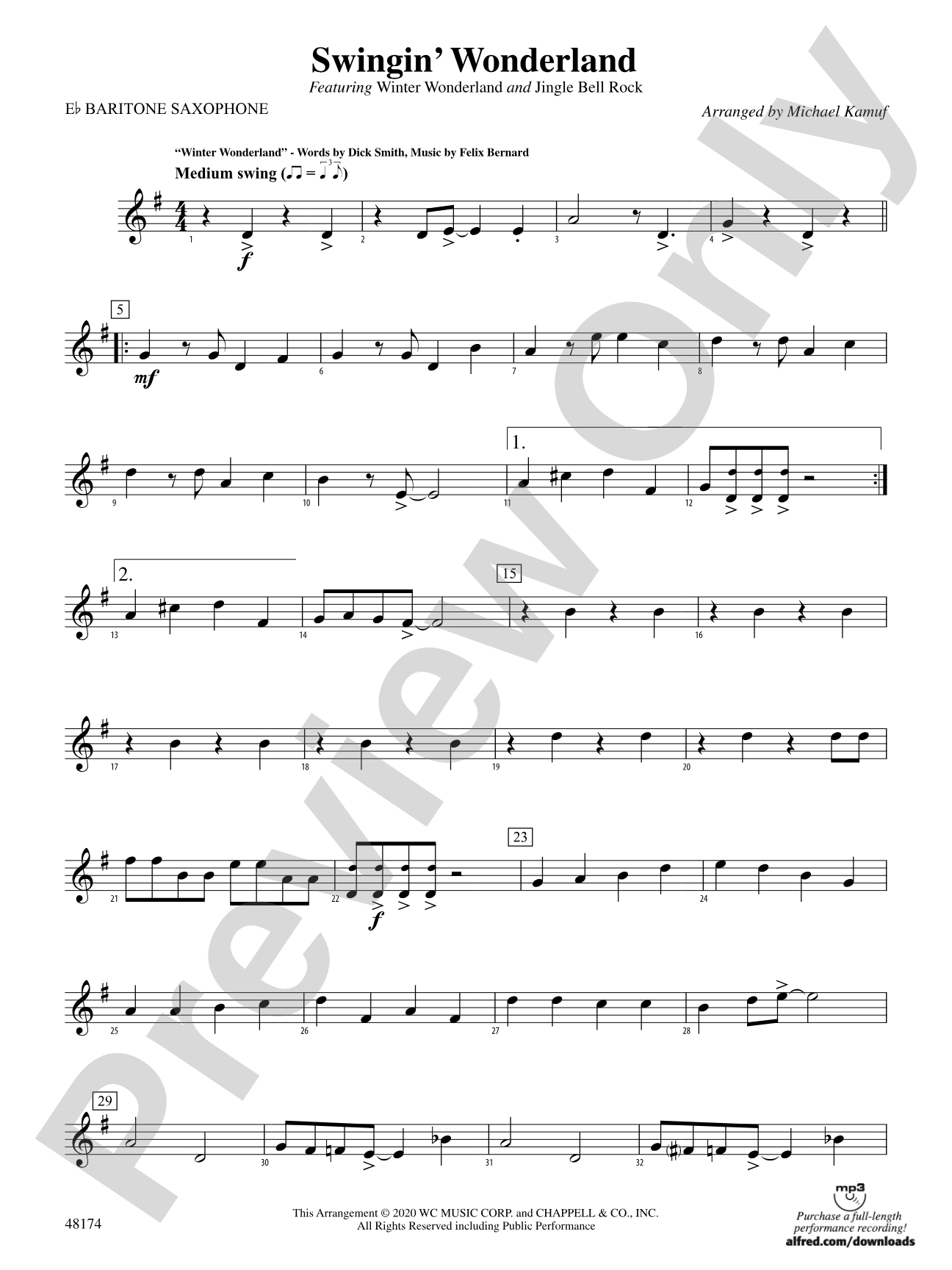Swingin' Wonderland: E-flat Baritone Saxophone