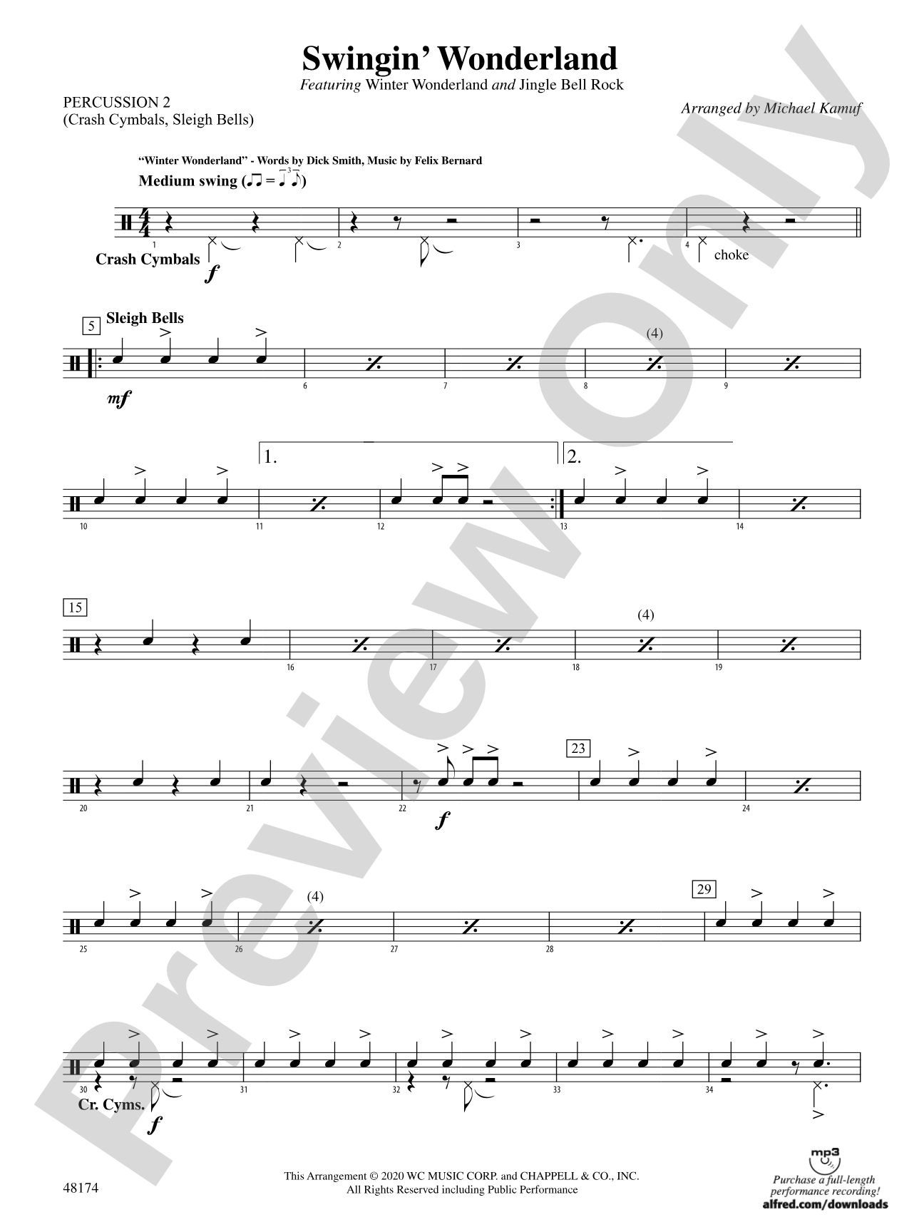 Swingin' Wonderland: 2nd Percussion
