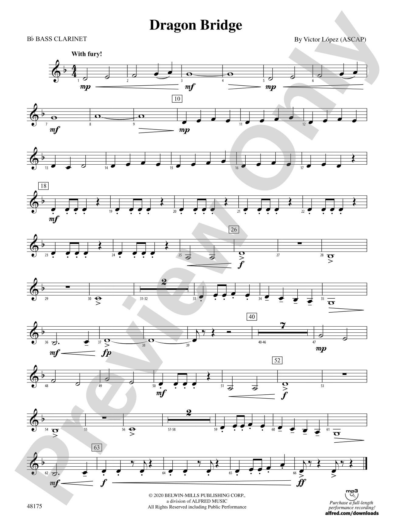 Dragon Bridge: B-flat Bass Clarinet