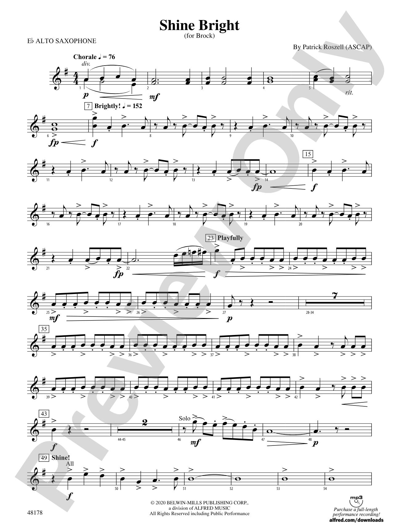 Shine Bright: E-flat Alto Saxophone