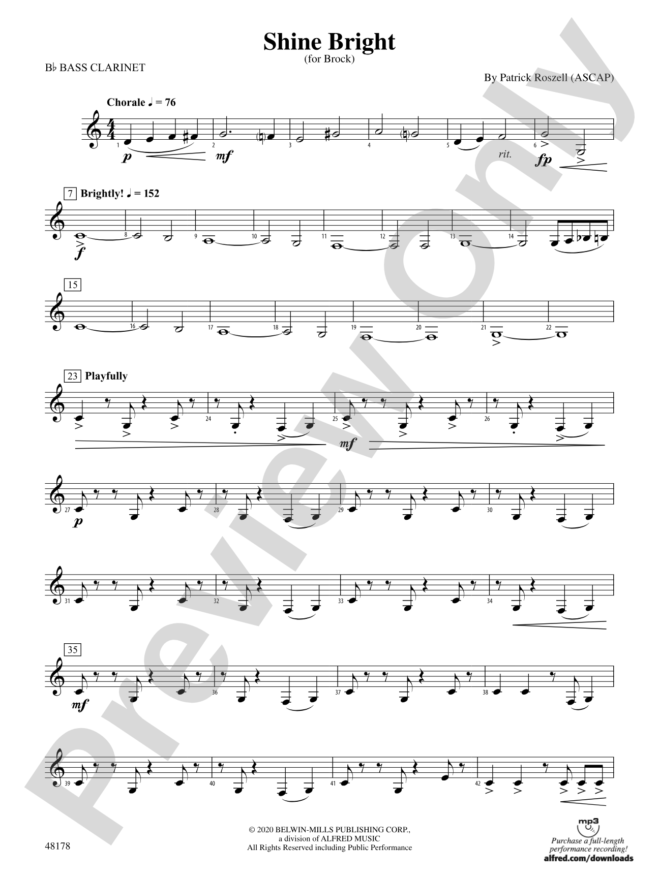 Shine Bright: B-flat Bass Clarinet