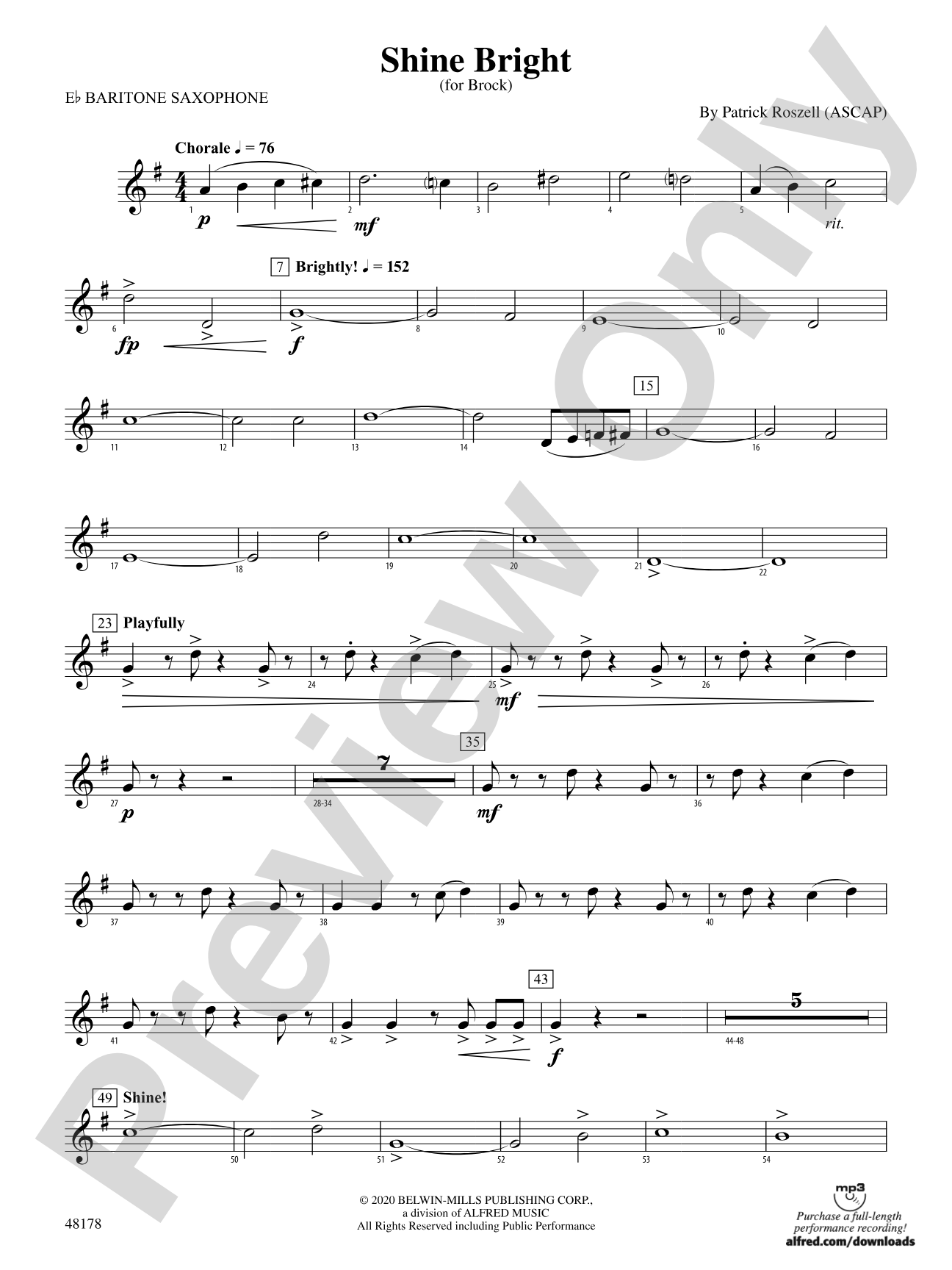 Shine Bright: E-flat Baritone Saxophone