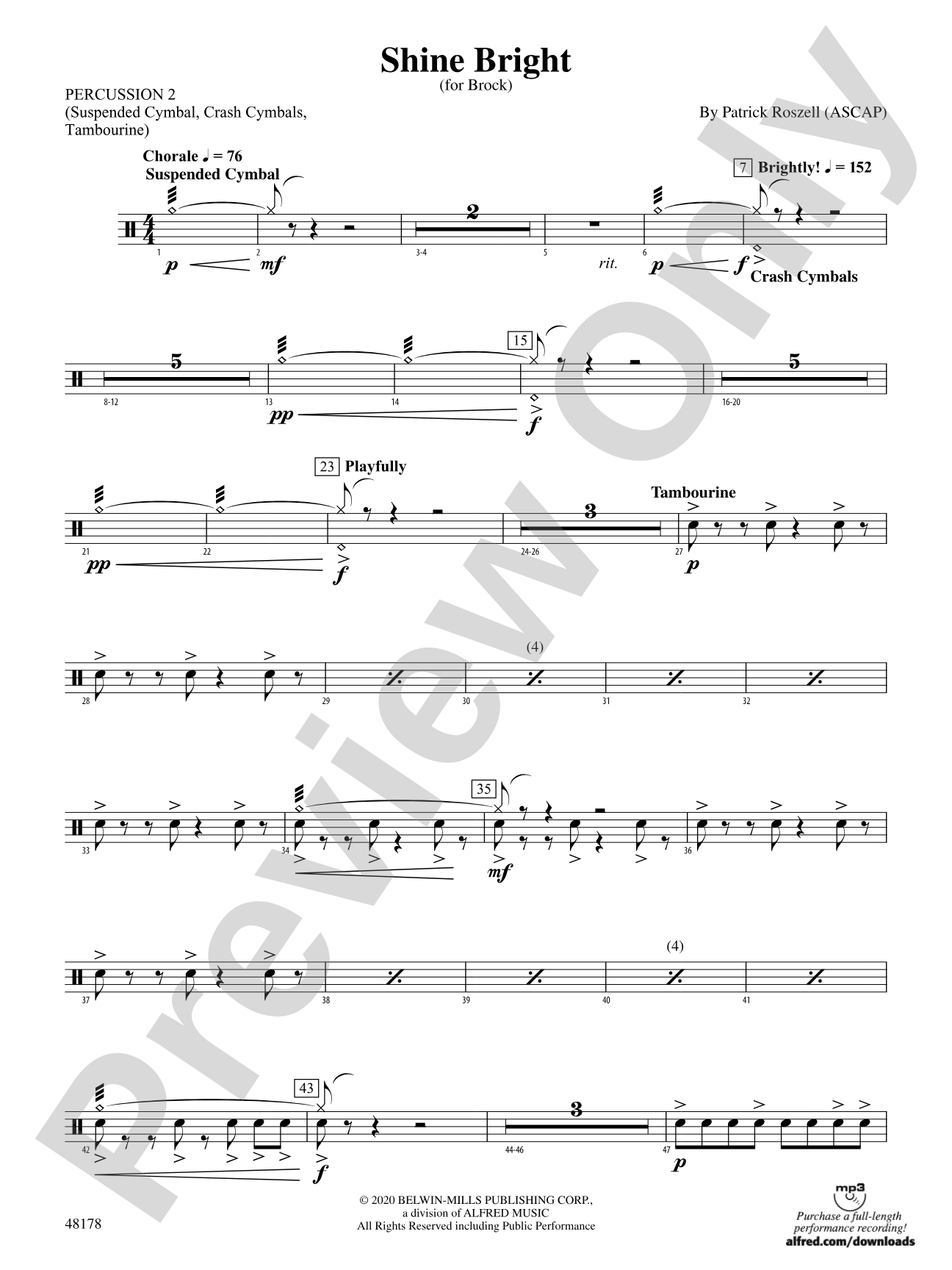 Shine Bright: 2nd Percussion