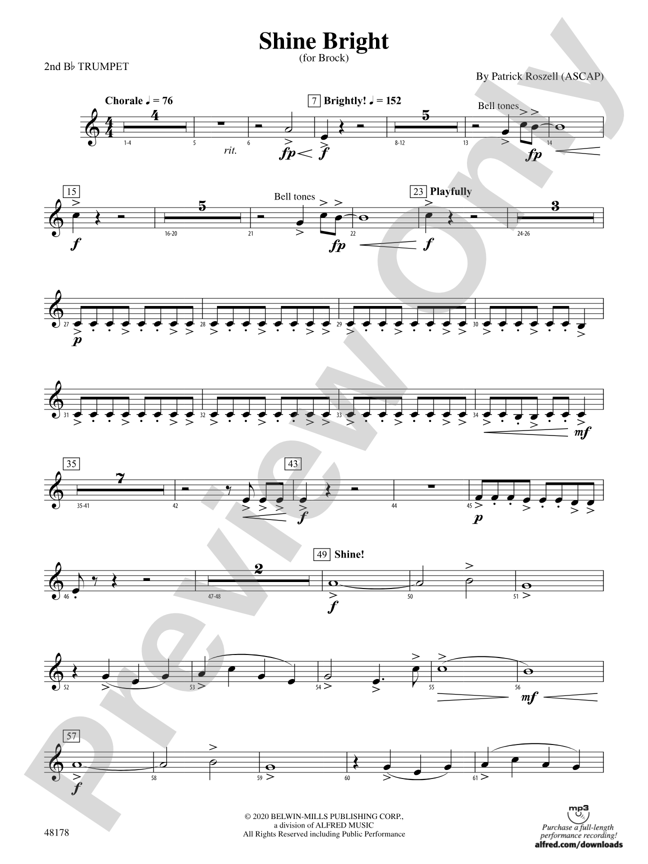 Shine Bright: 2nd B-flat Trumpet