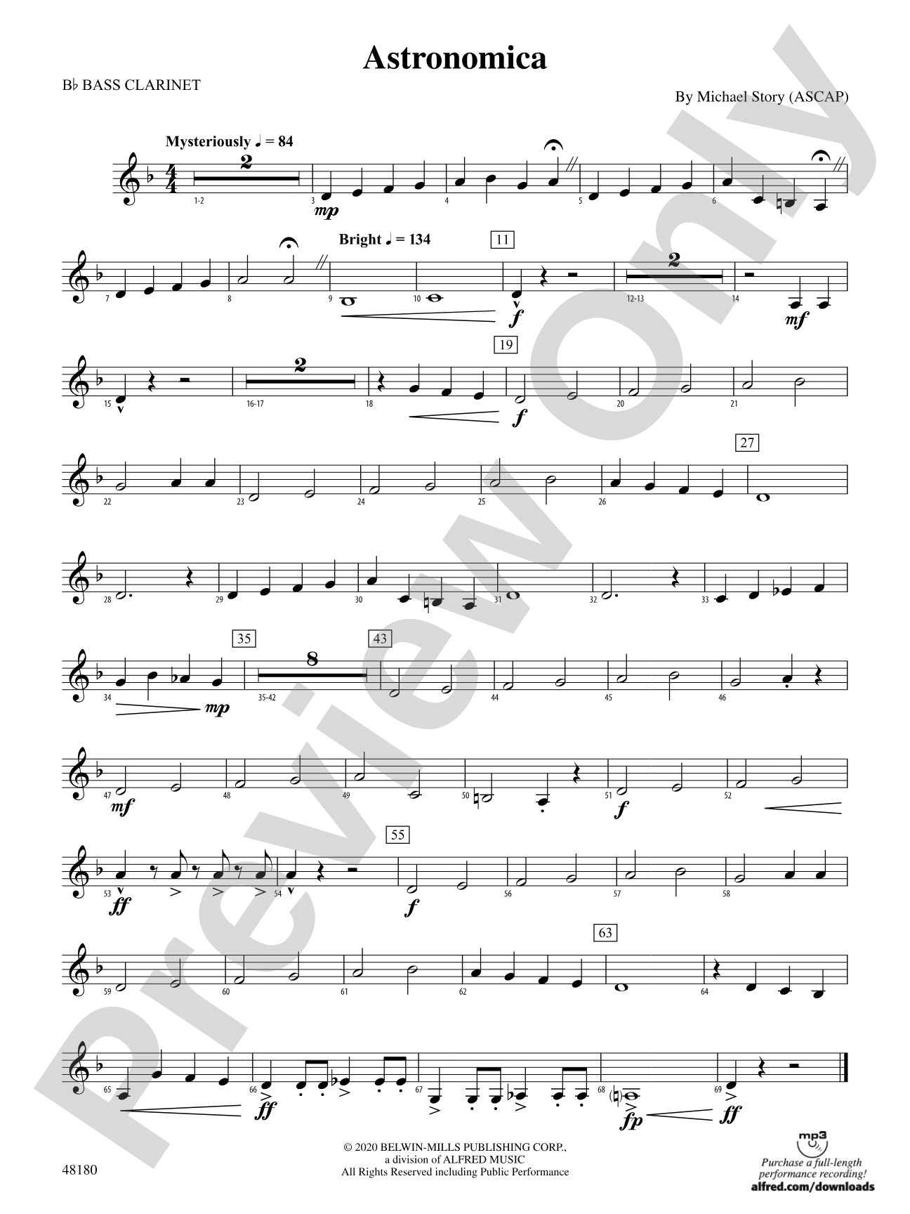 Astronomica: B-flat Bass Clarinet