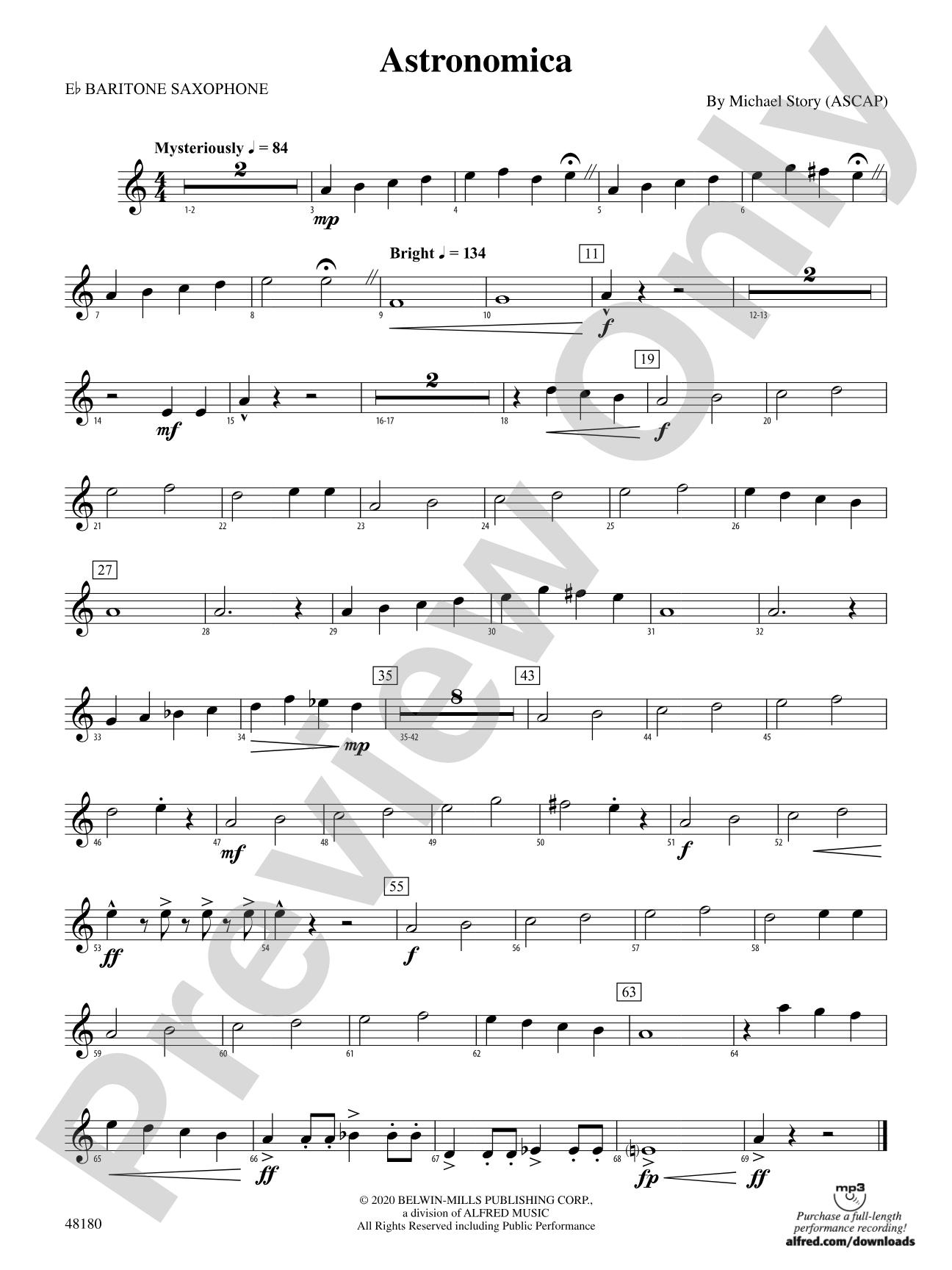 Astronomica: E-flat Baritone Saxophone