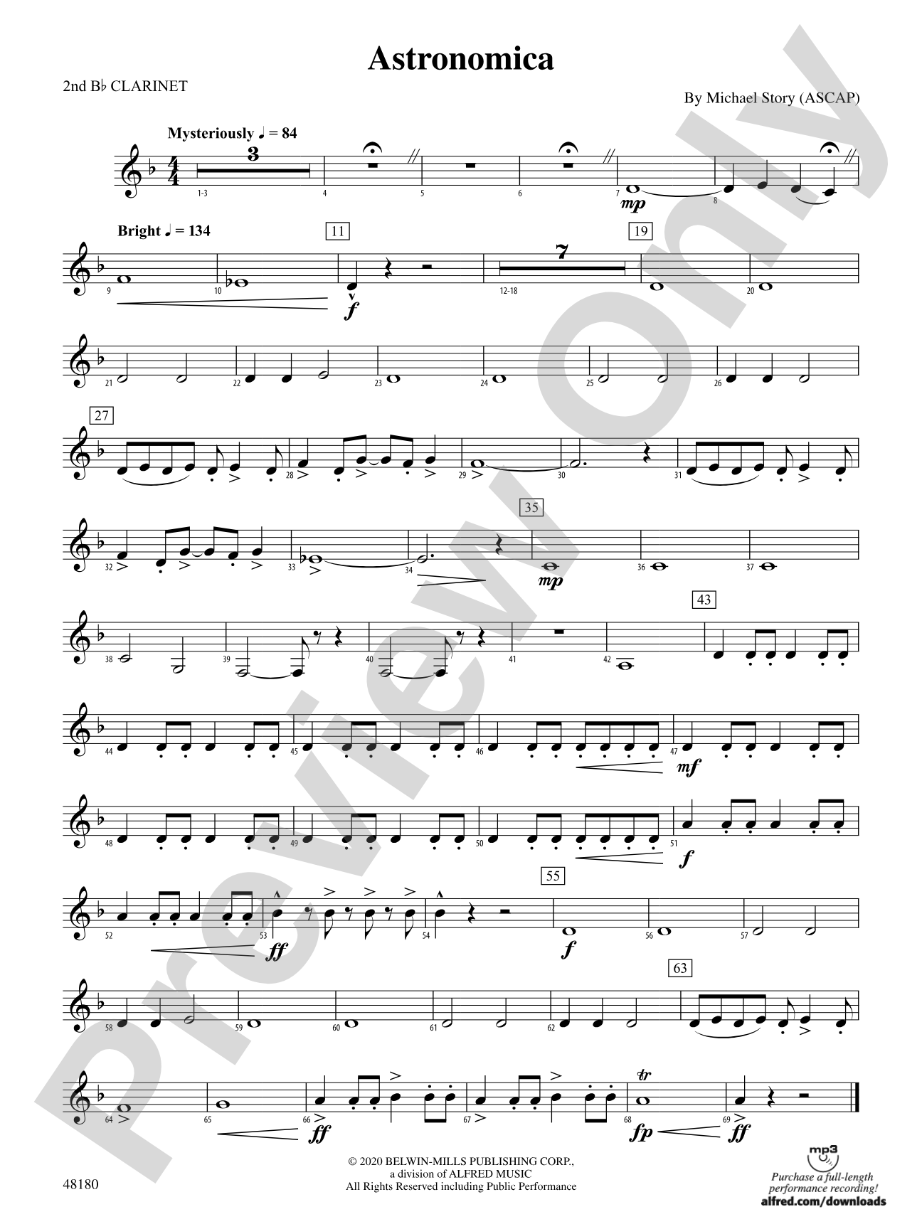 Astronomica: 2nd B-flat Clarinet