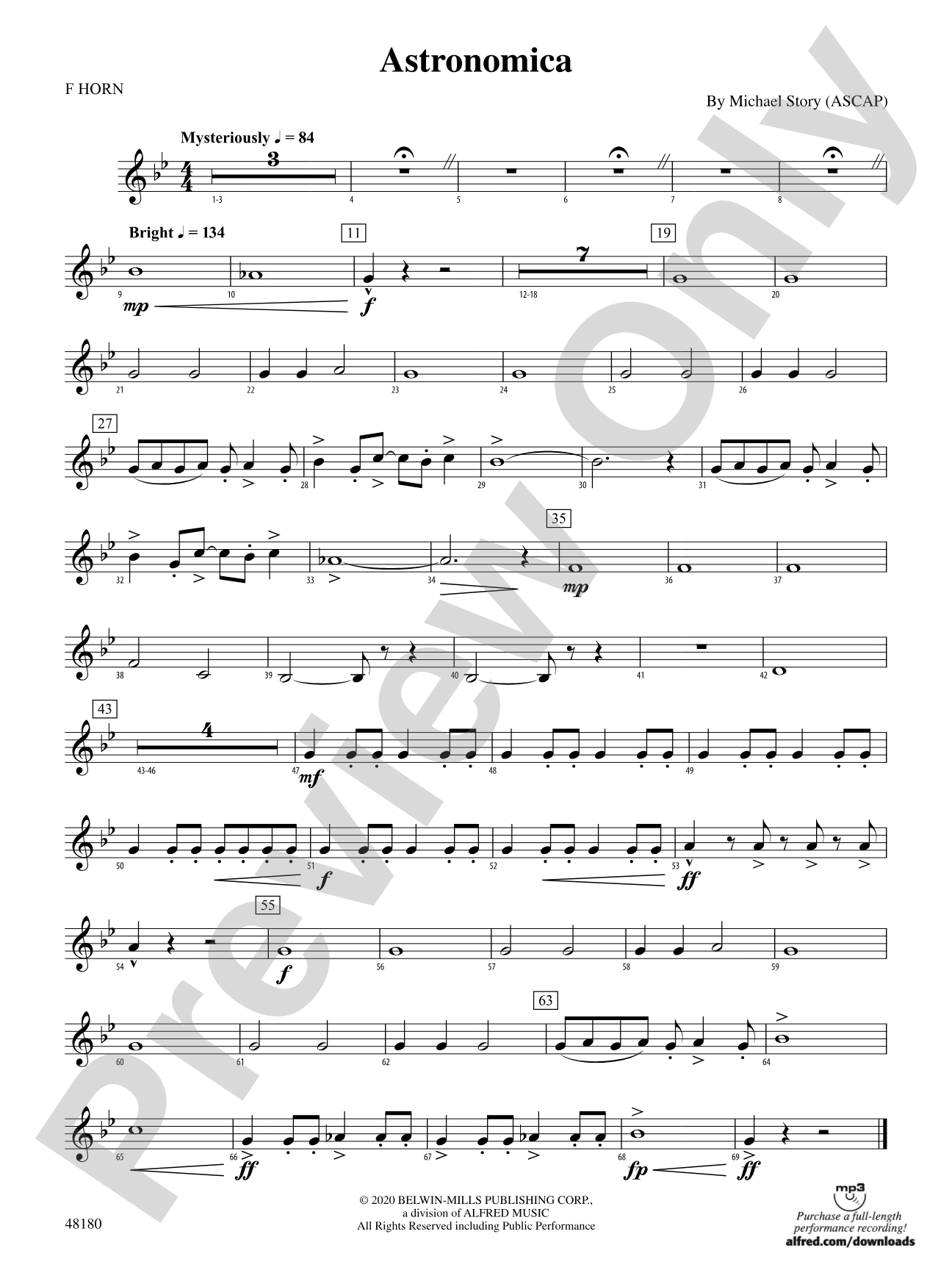 Astronomica: 1st F Horn