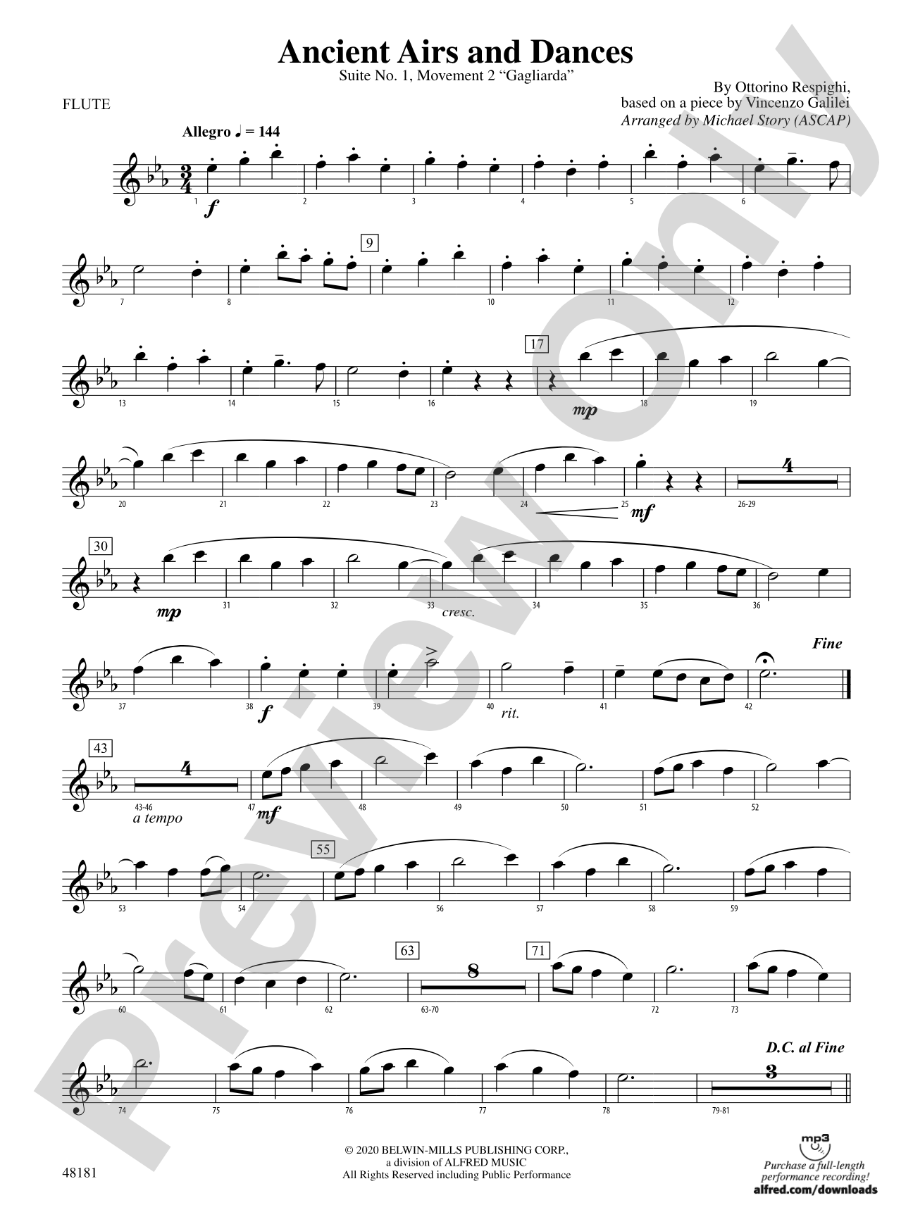 Ancient Airs and Dances: Flute