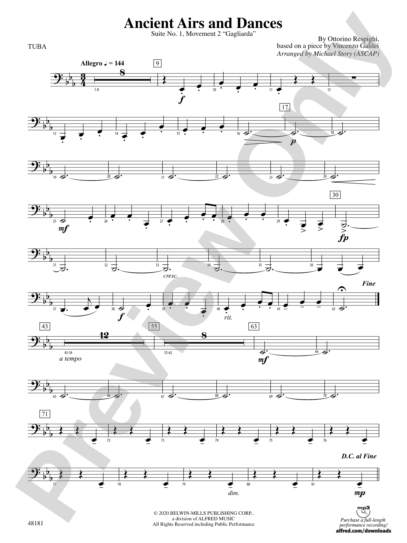 Ancient Airs and Dances: Tuba