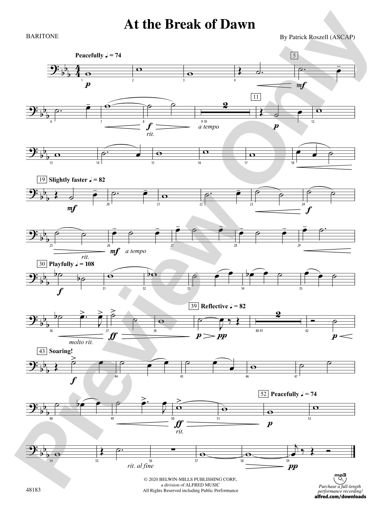 At the Break of Dawn: Baritone B.C.
