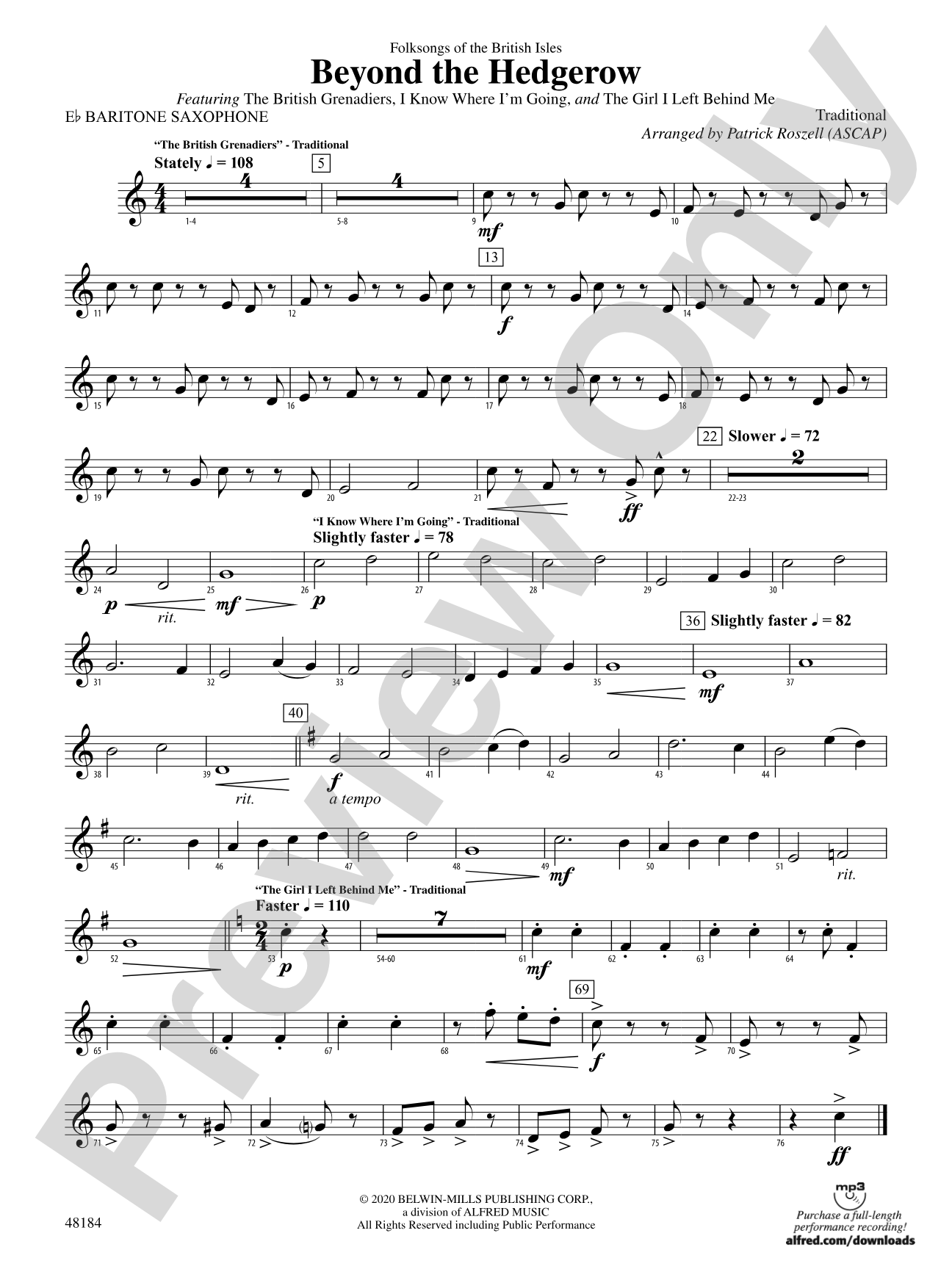 Beyond the Hedgerow: E-flat Baritone Saxophone