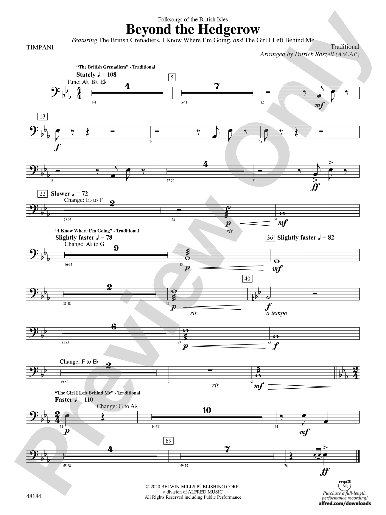 Beyond the Hedgerow: Timpani