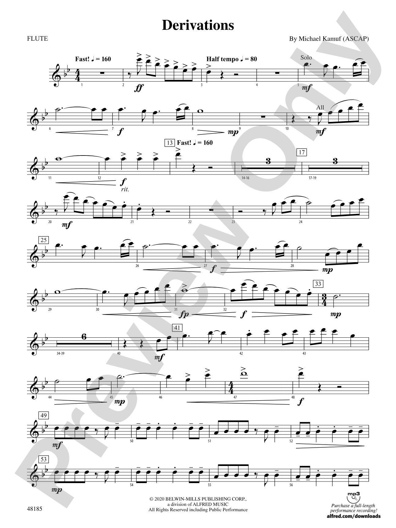 Derivations: Flute