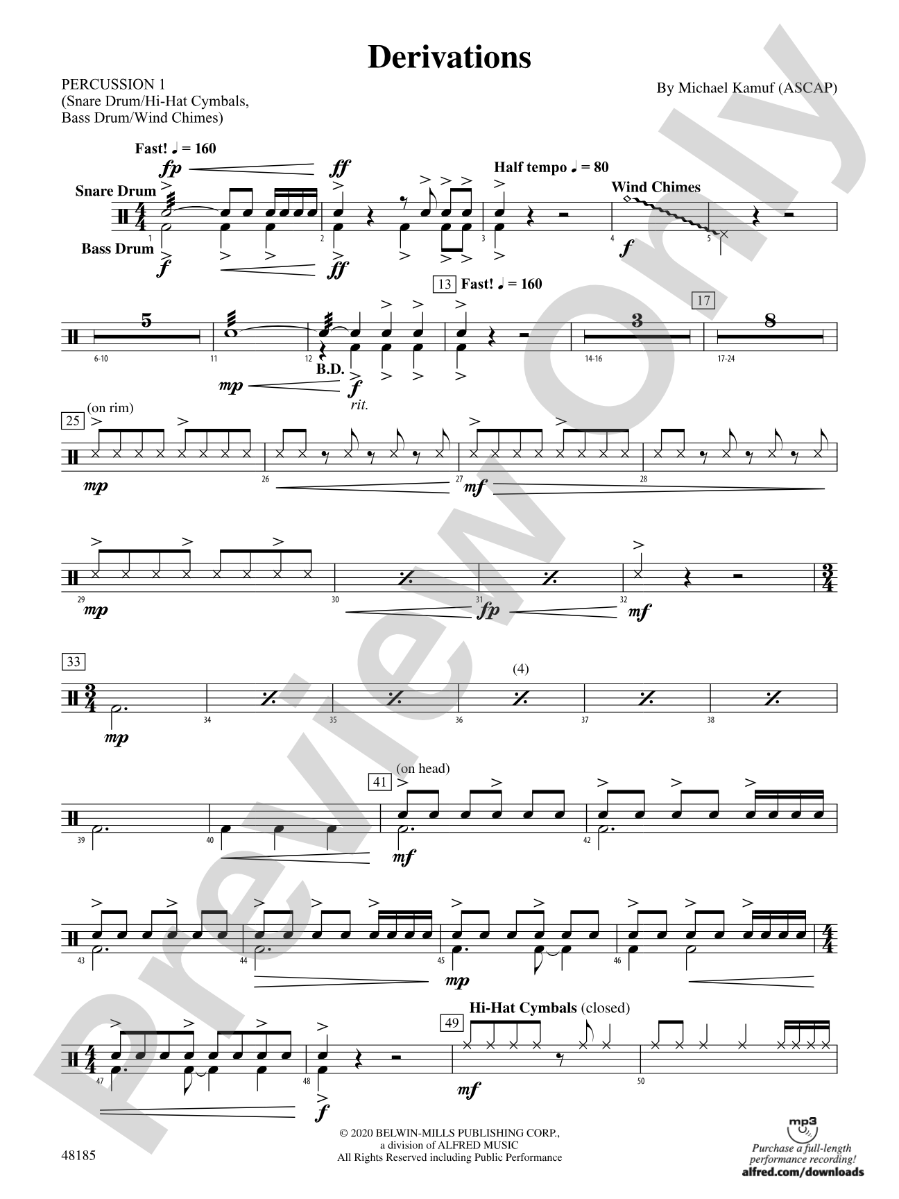 Derivations: 1st Percussion