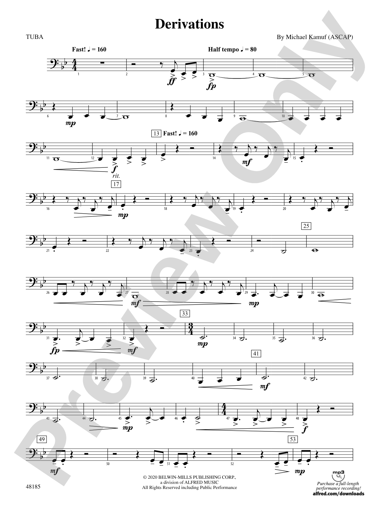 Derivations: Tuba