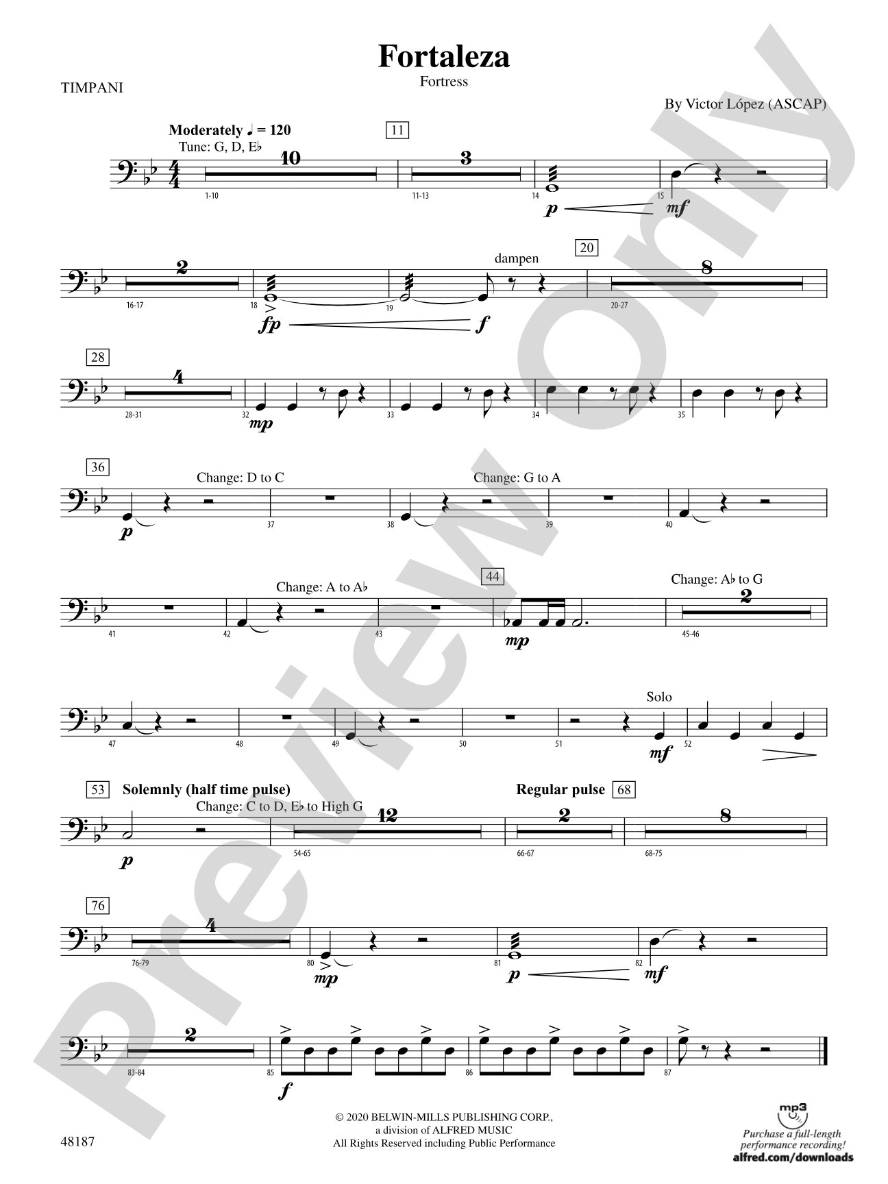 Fortaleza: Timpani
