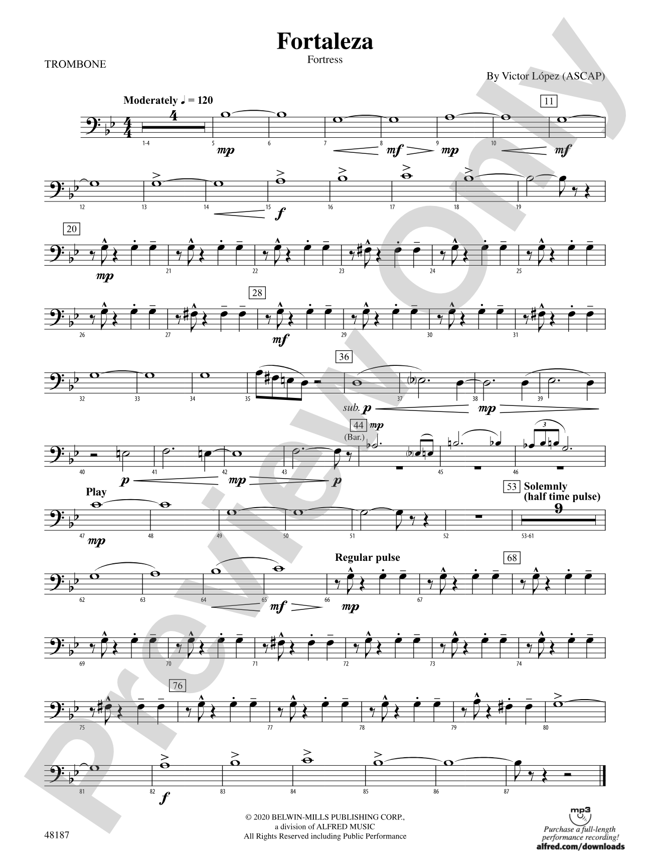 Fortaleza: 1st Trombone